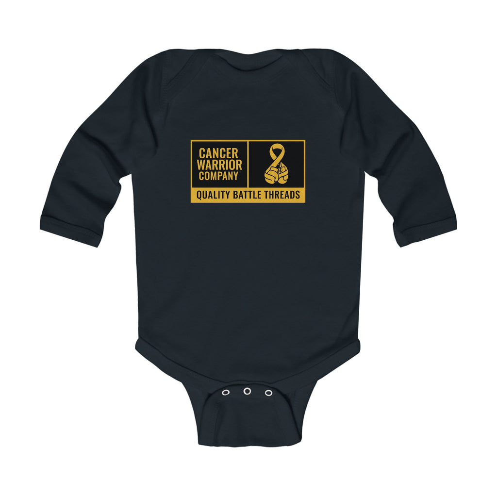 Infant - Cancer Warrior Company - Label Logo Long Sleeve Bodysuit