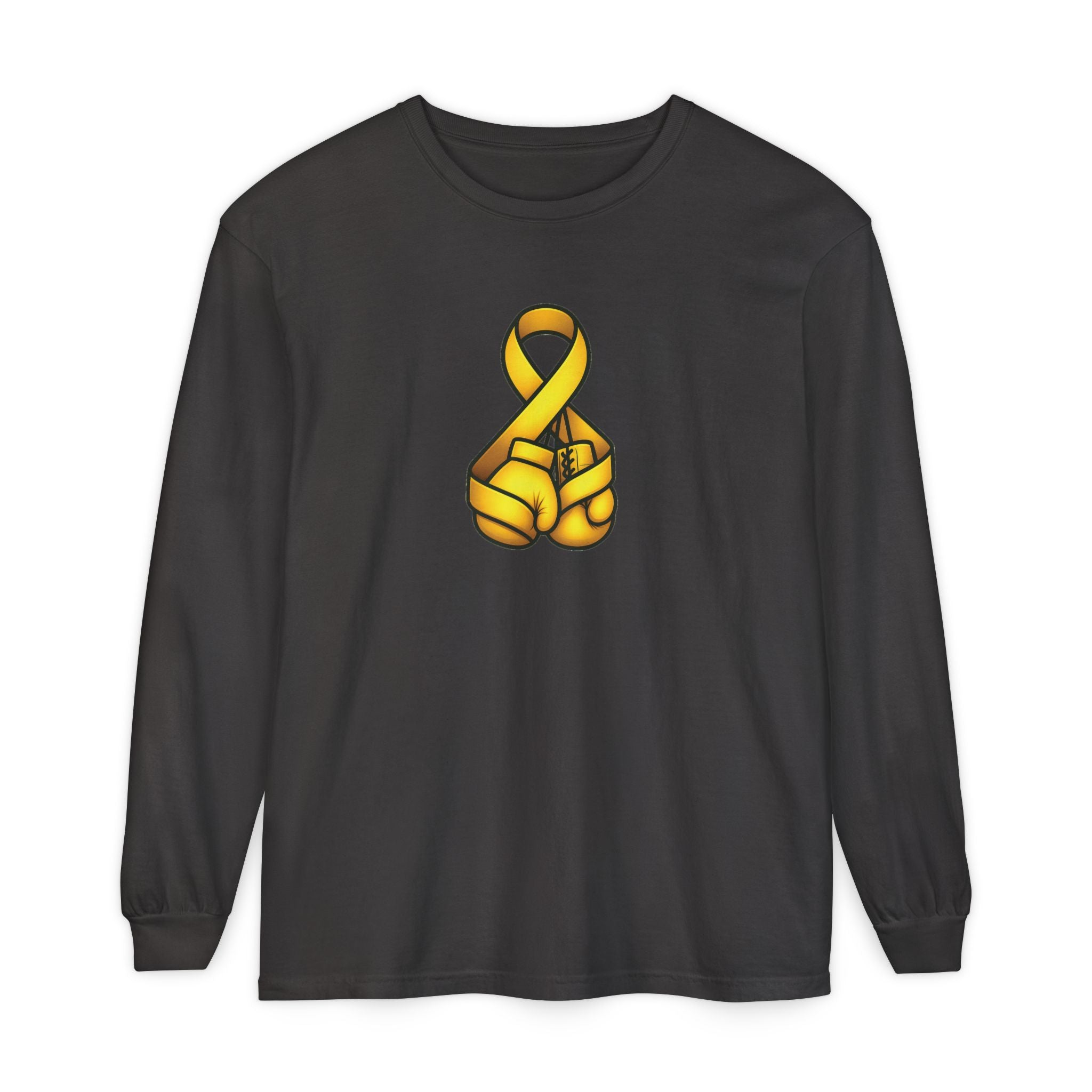 Adult (Unisex) - Cancer Warrior Company - Boxing Gloves Long Sleeve Tee