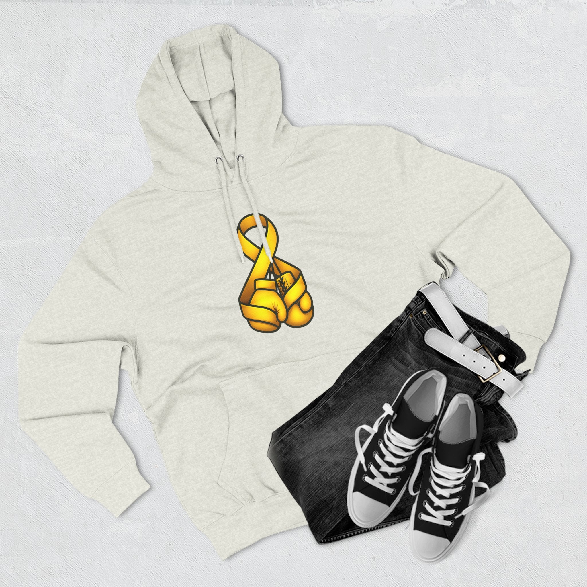 Adult (Unisex) - Cancer Warrior Company - Boxing Gloves Hoodie