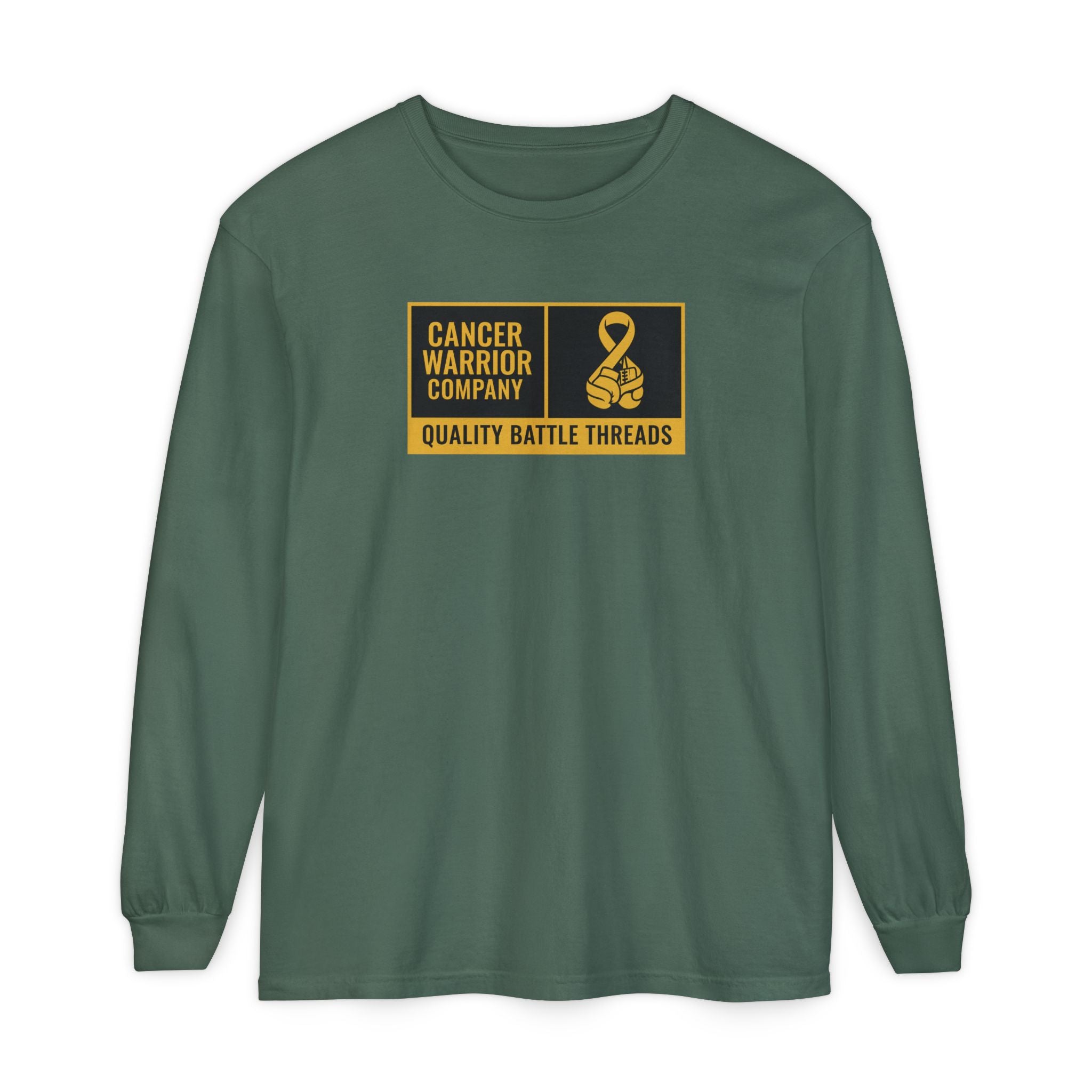 Adult (Unisex) - Cancer Warrior Company - Label Logo Long Sleeve Tee