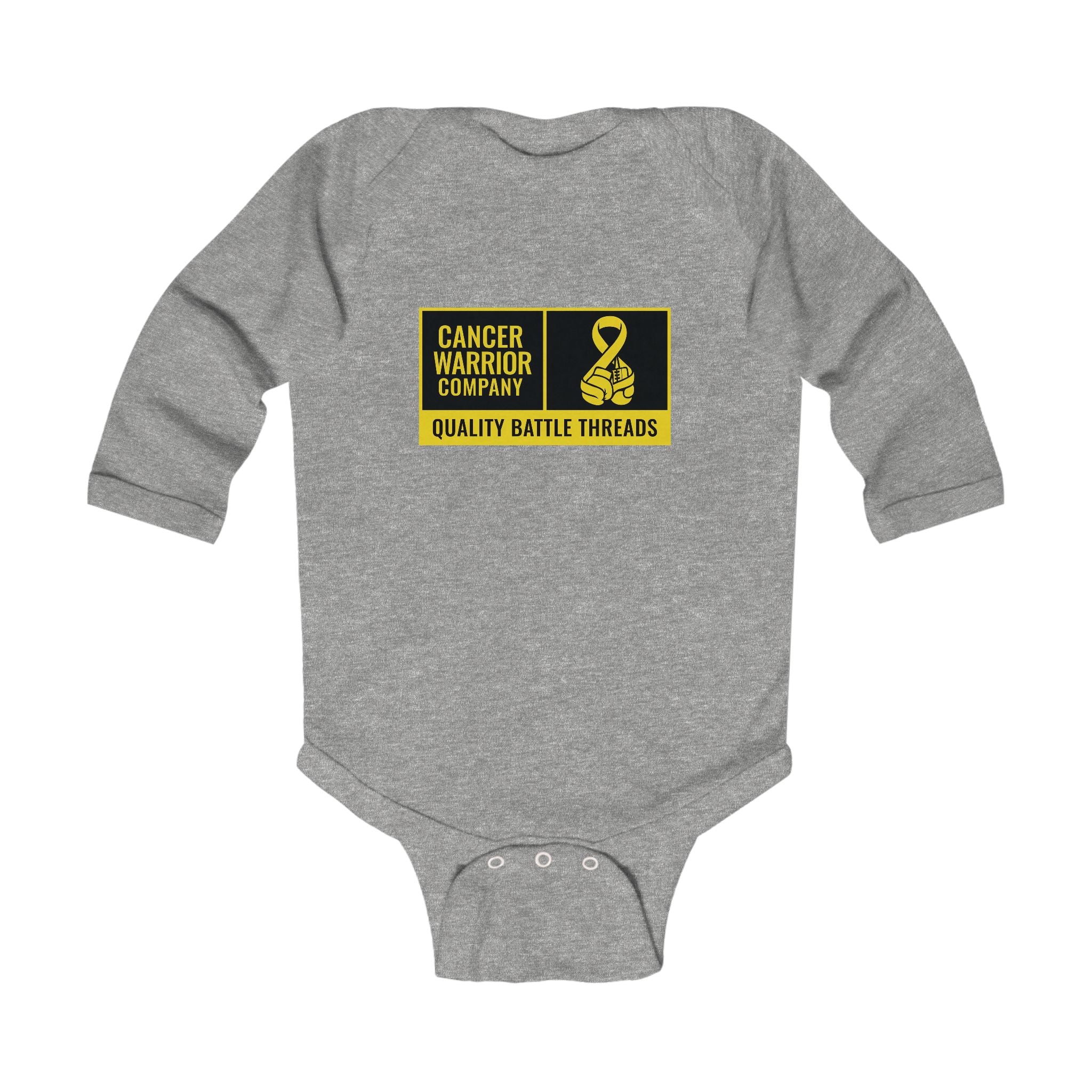 Infant - Cancer Warrior Company - Label Logo Long Sleeve Bodysuit