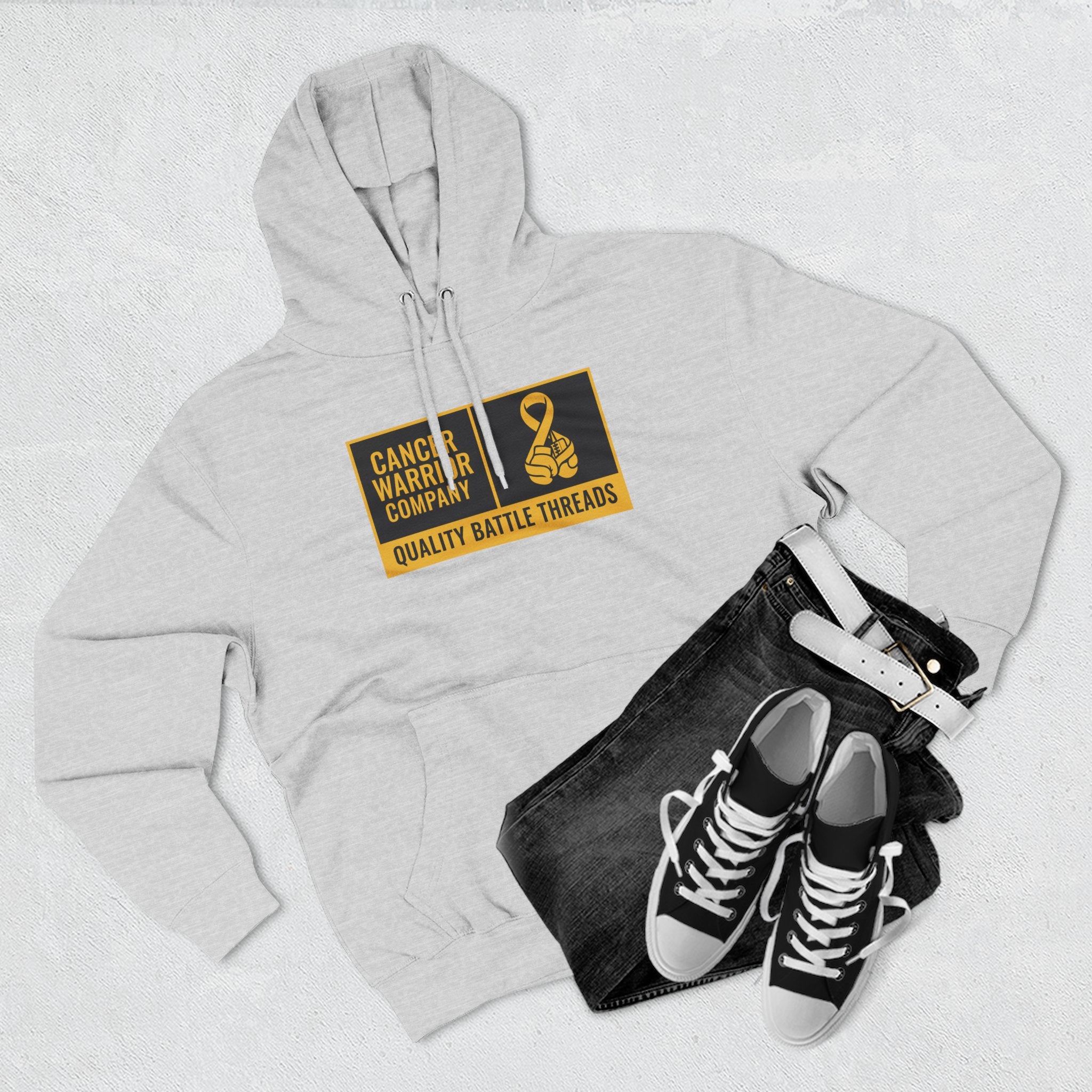 Adult (Unisex) - Cancer Warrior Company - Label Logo Hoodie