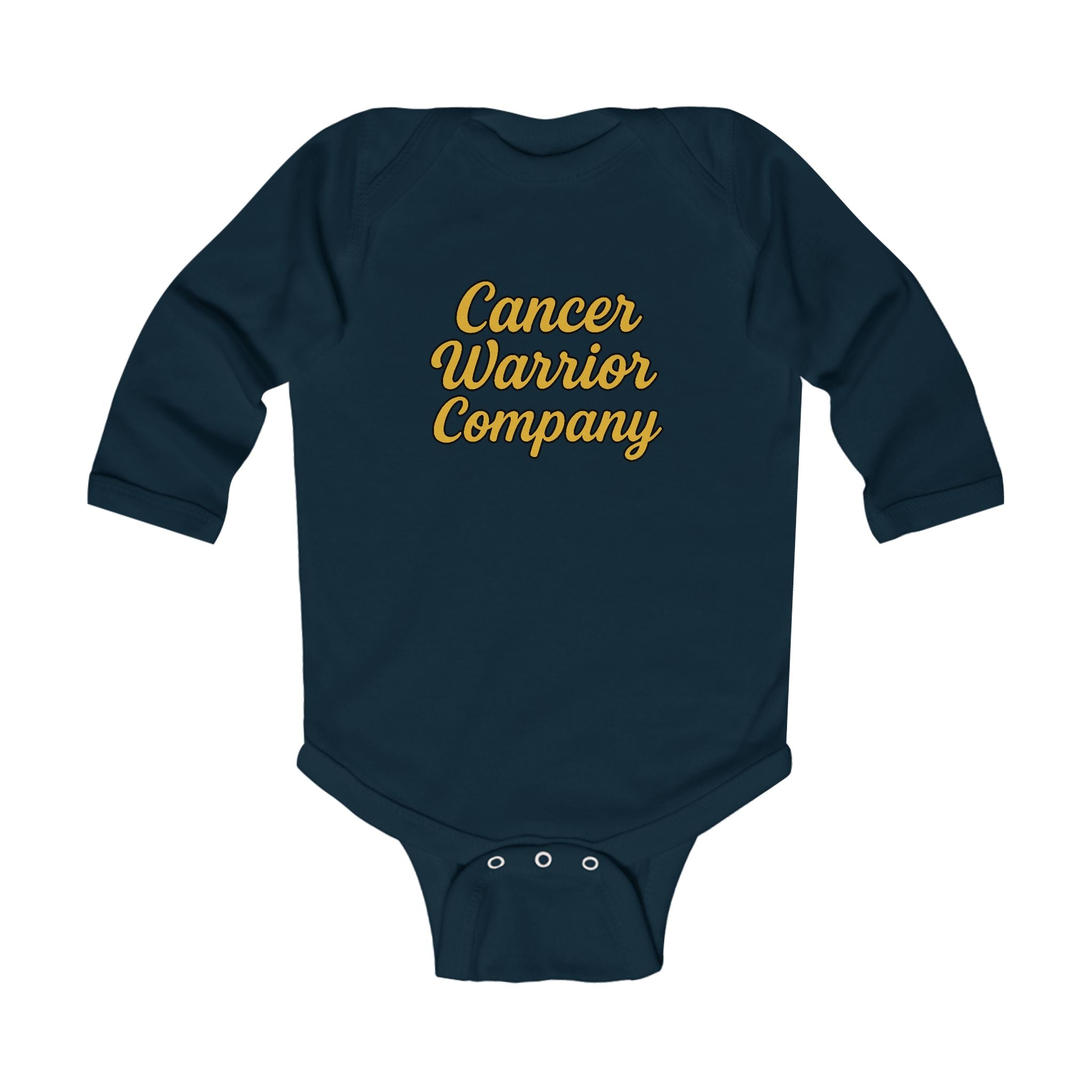 Infant - Cancer Warrior Company - Signature Script Long Sleeve Bodysuit