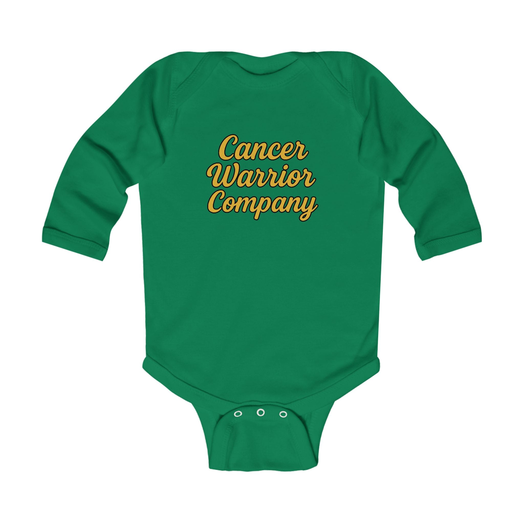 Infant - Cancer Warrior Company - Signature Script Long Sleeve Bodysuit