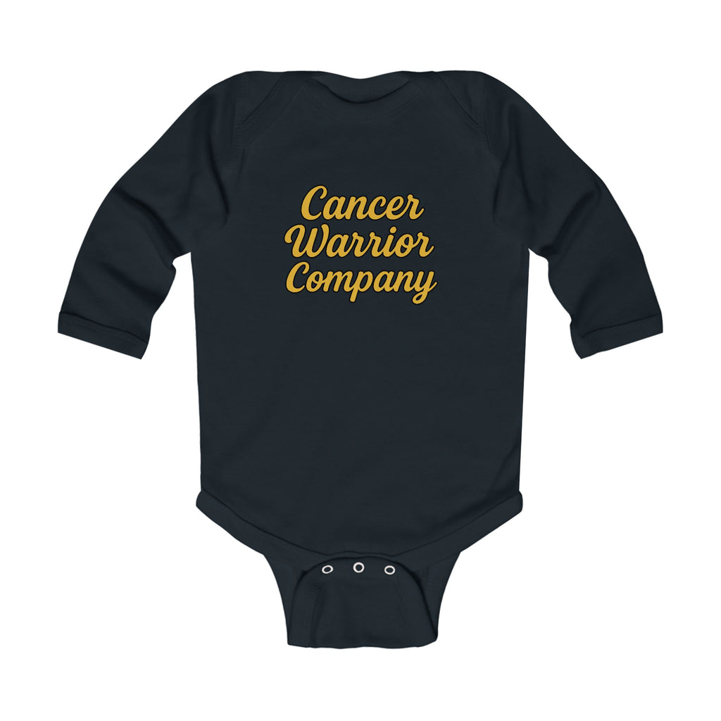 Infant - Cancer Warrior Company - Signature Script Long Sleeve Bodysuit