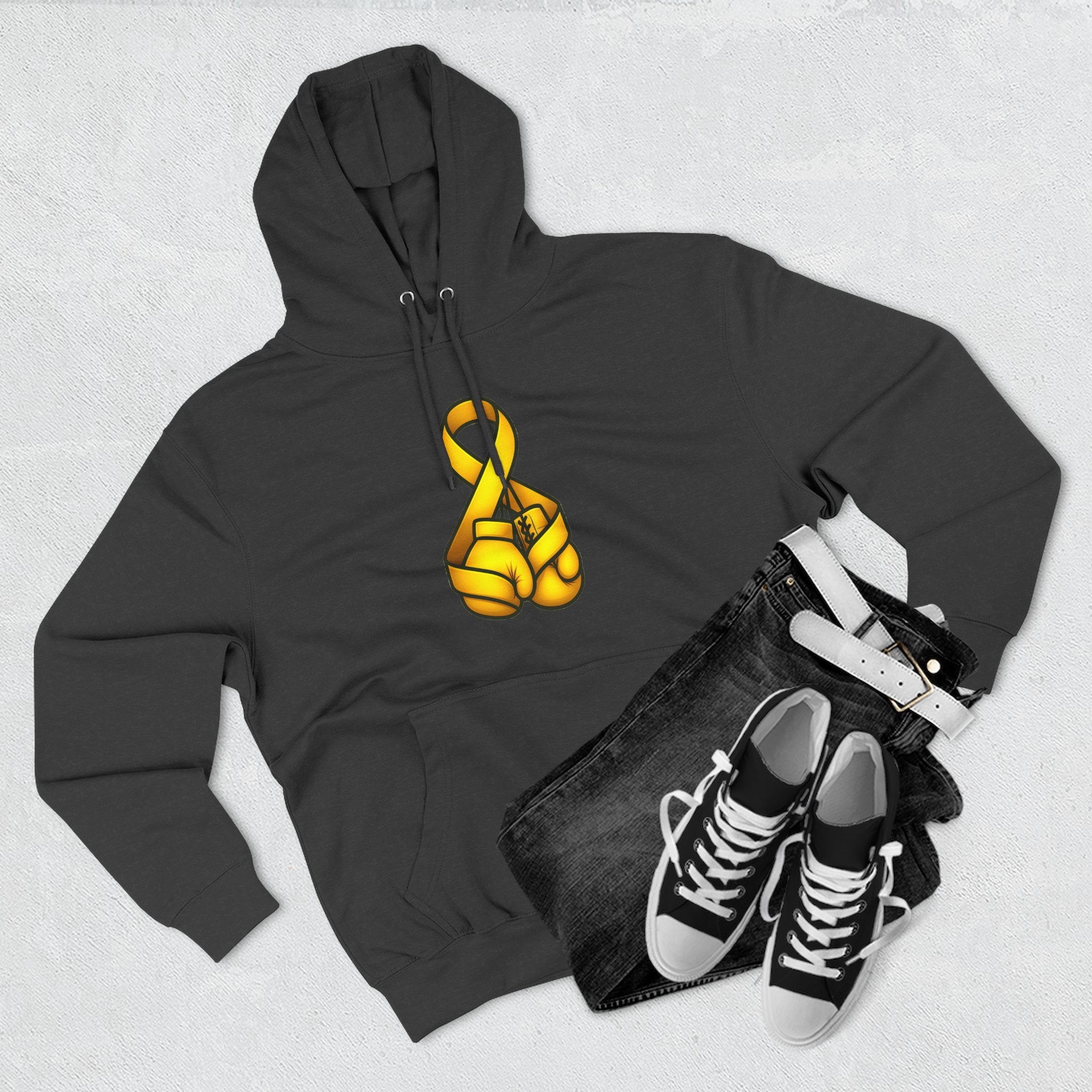 Adult (Unisex) - Cancer Warrior Company - Boxing Gloves Hoodie