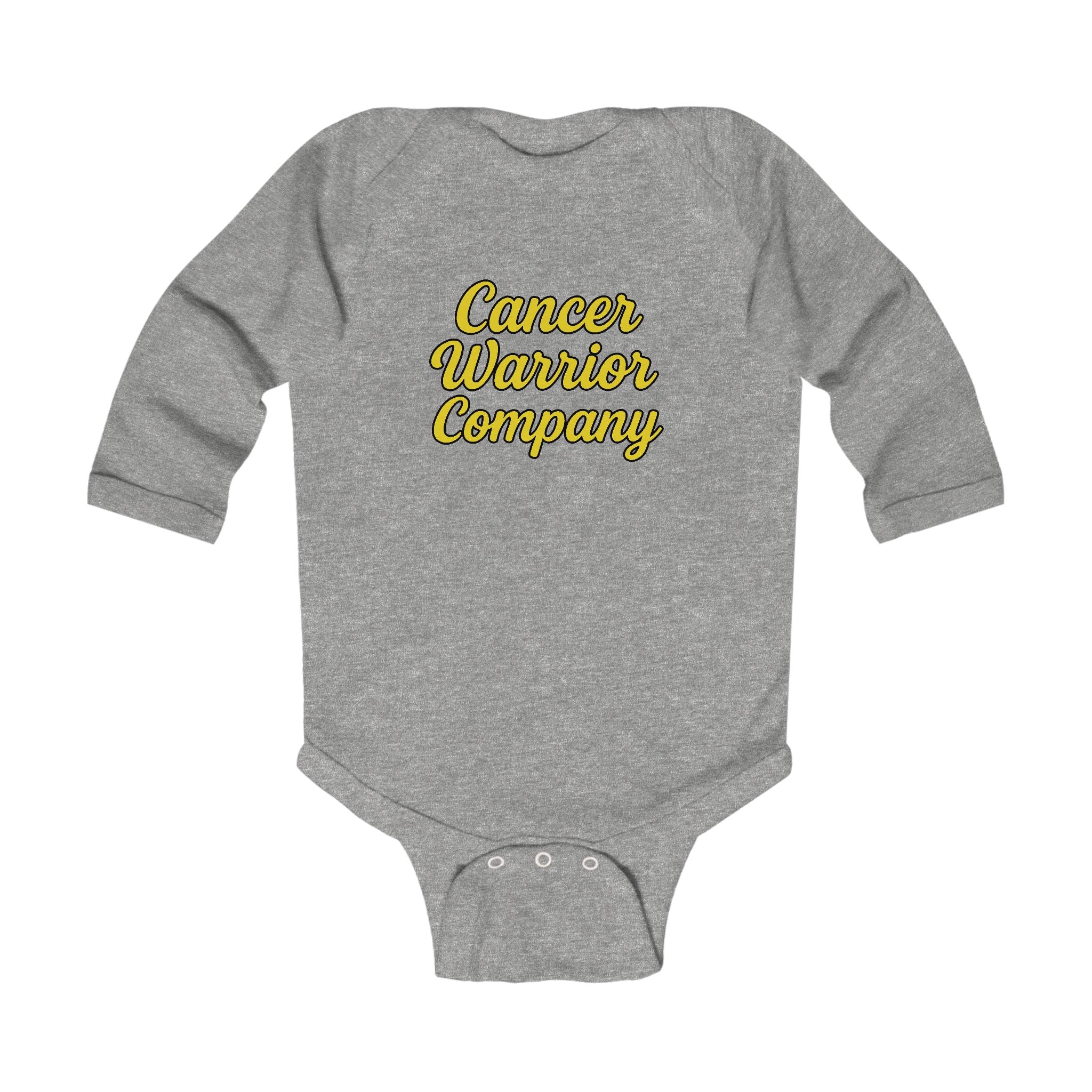 Infant - Cancer Warrior Company - Signature Script Long Sleeve Bodysuit