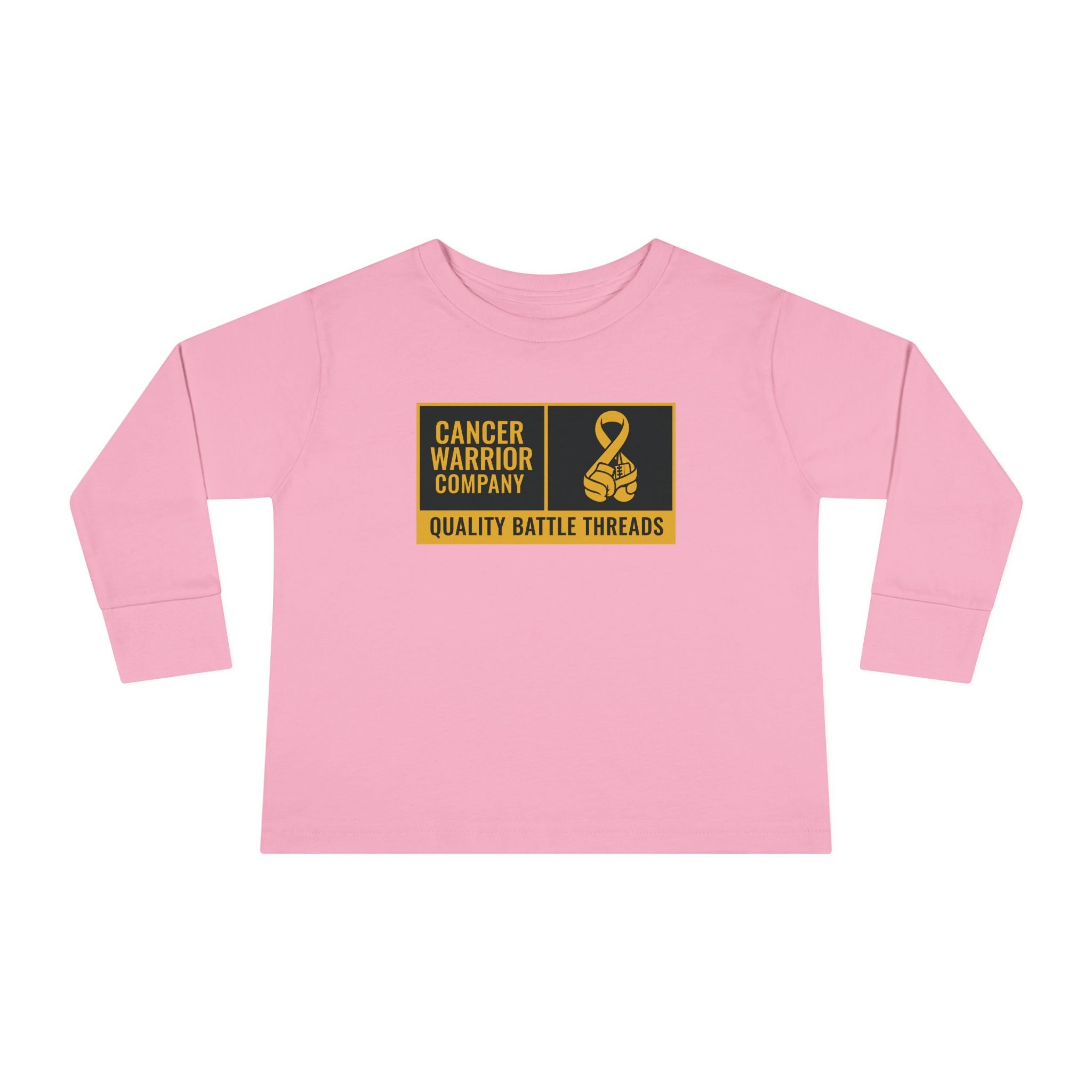Toddler - Cancer Warrior Company - Label Logo Long Sleeve Tee
