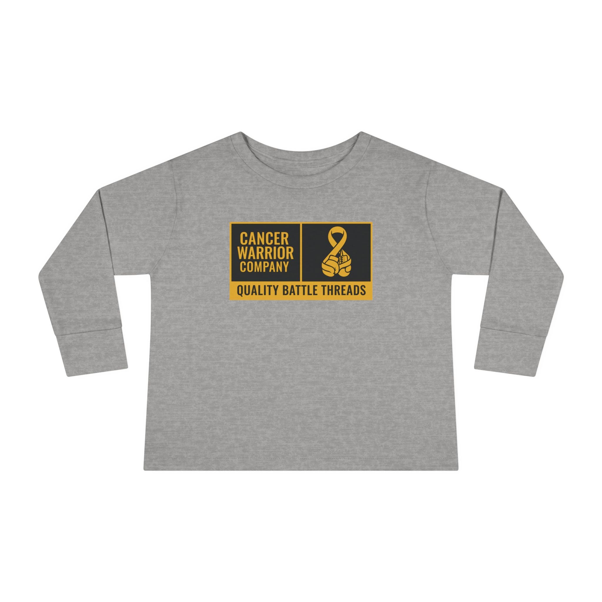 Toddler - Cancer Warrior Company - Label Logo Long Sleeve Tee