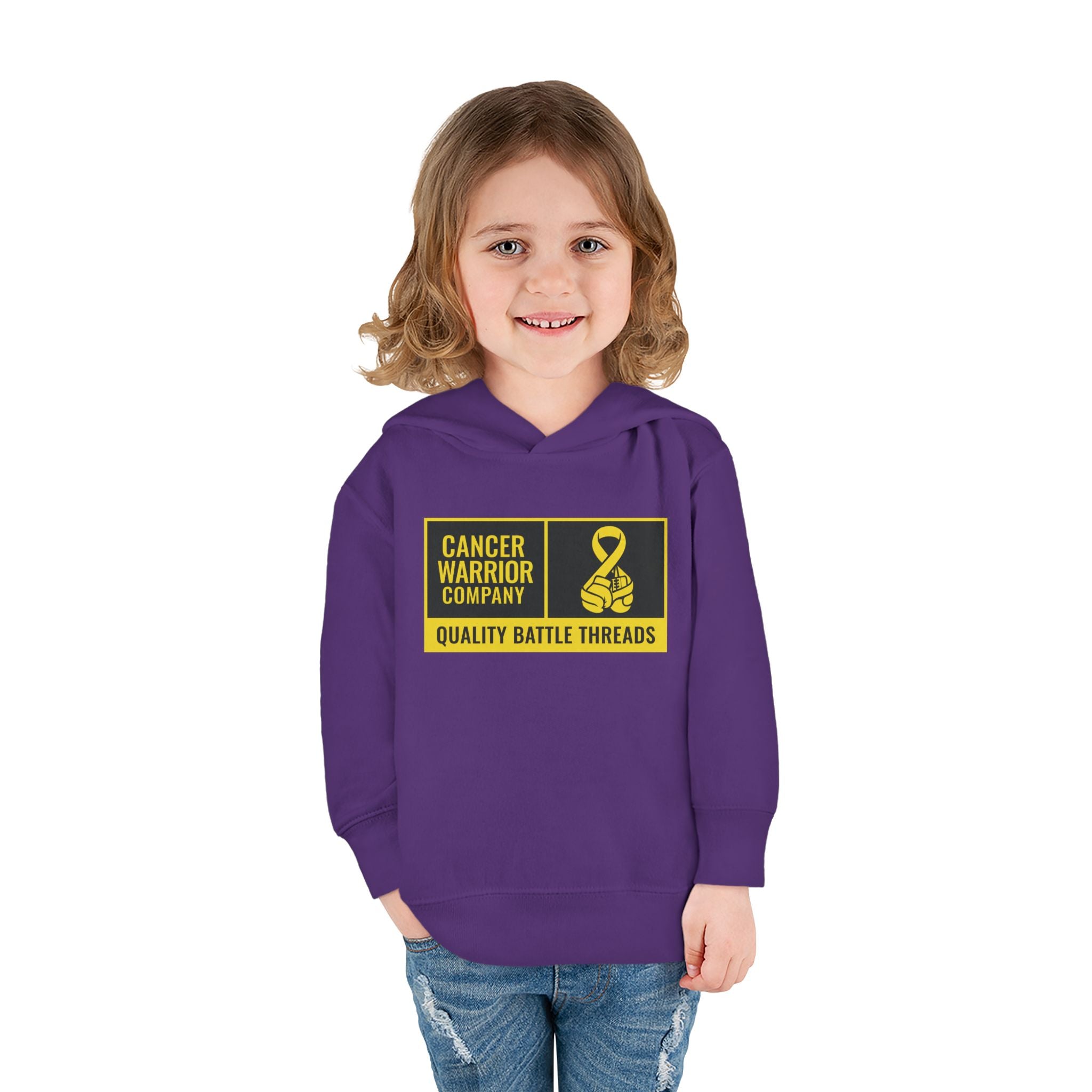 Toddler - Cancer Warrior Company - Label Logo Hoodie