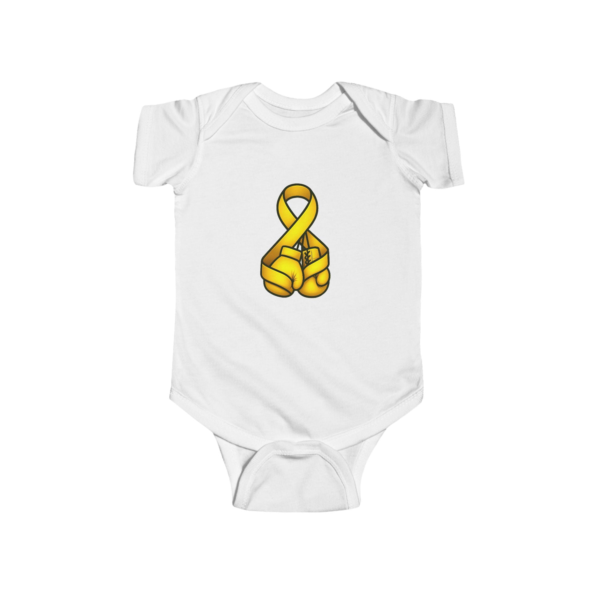 Infant - Cancer Warrior Company - Boxing Gloves Bodysuit
