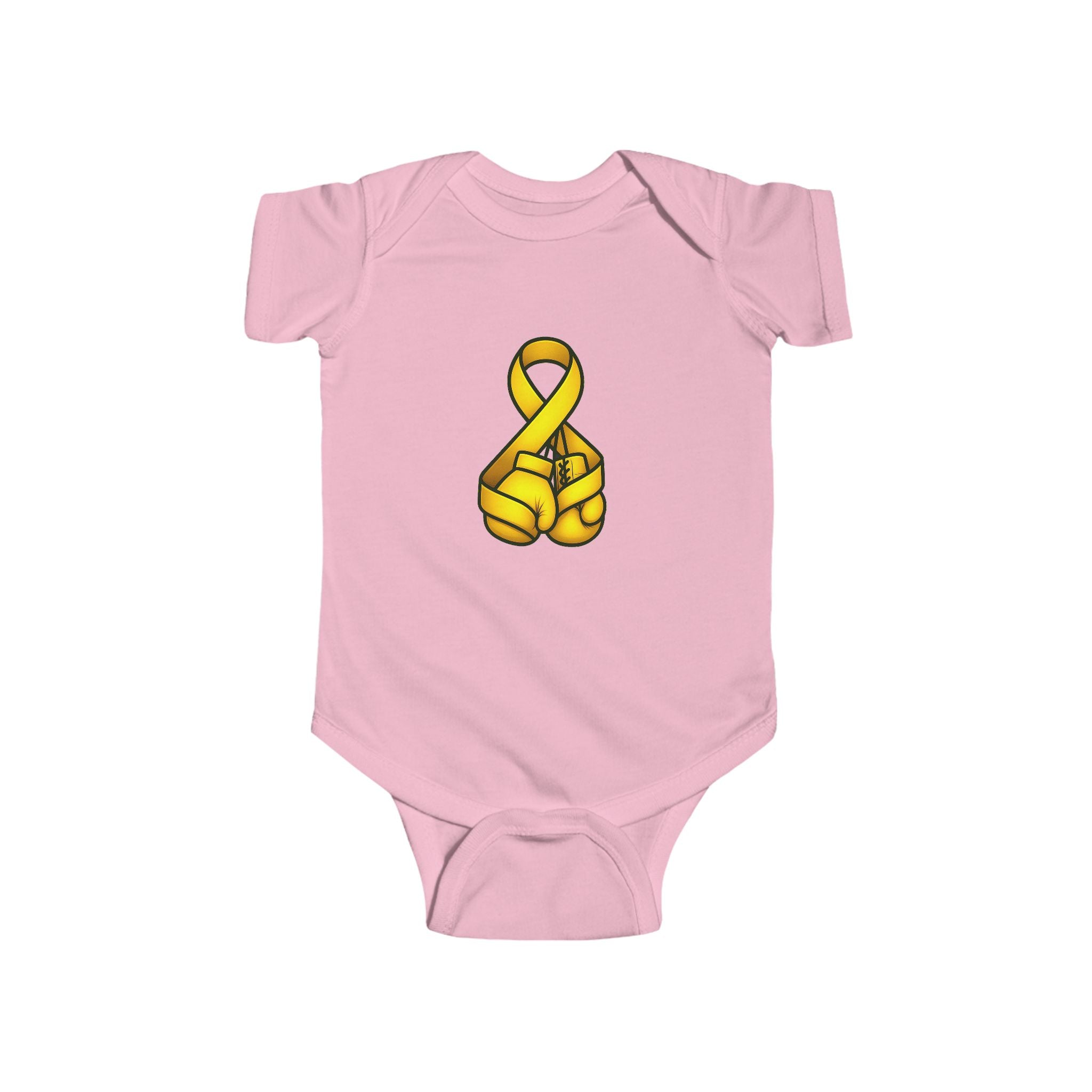 Infant - Cancer Warrior Company - Boxing Gloves Bodysuit