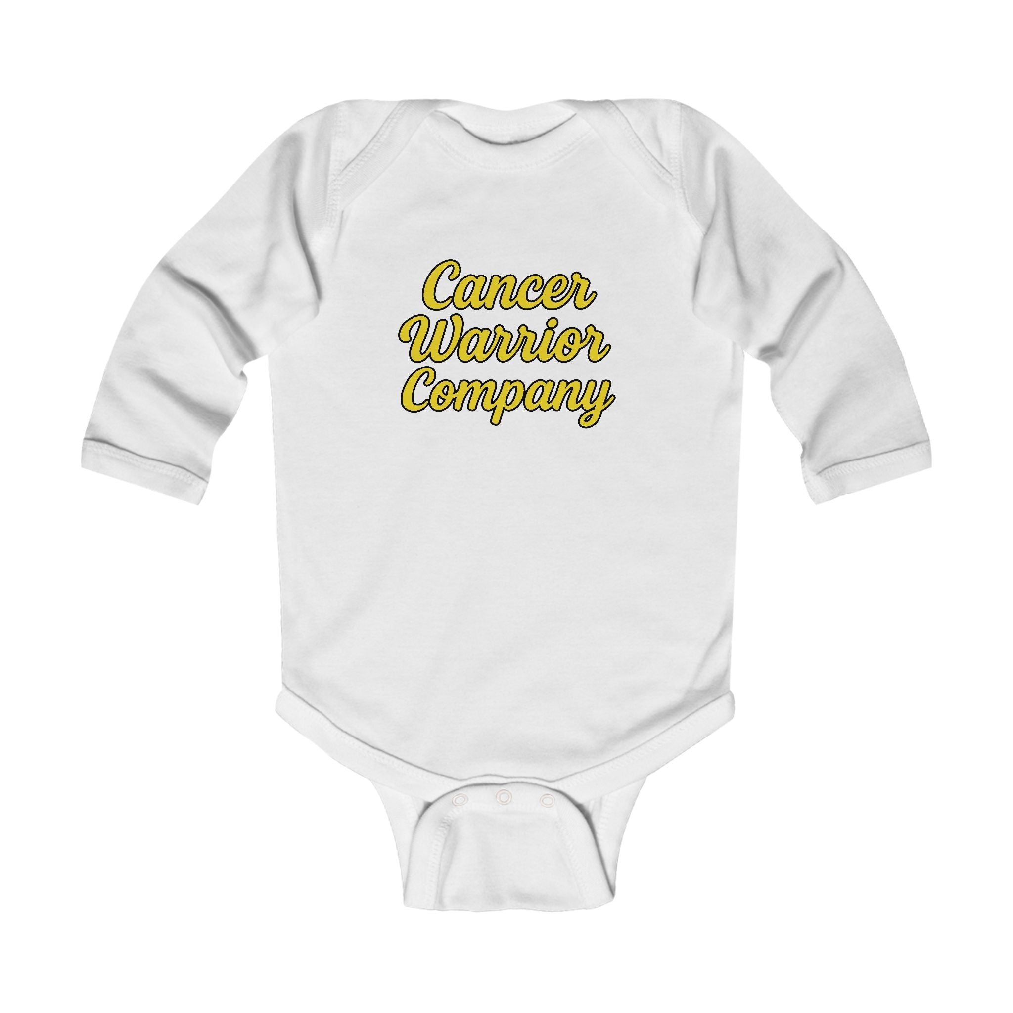 Infant - Cancer Warrior Company - Signature Script Long Sleeve Bodysuit