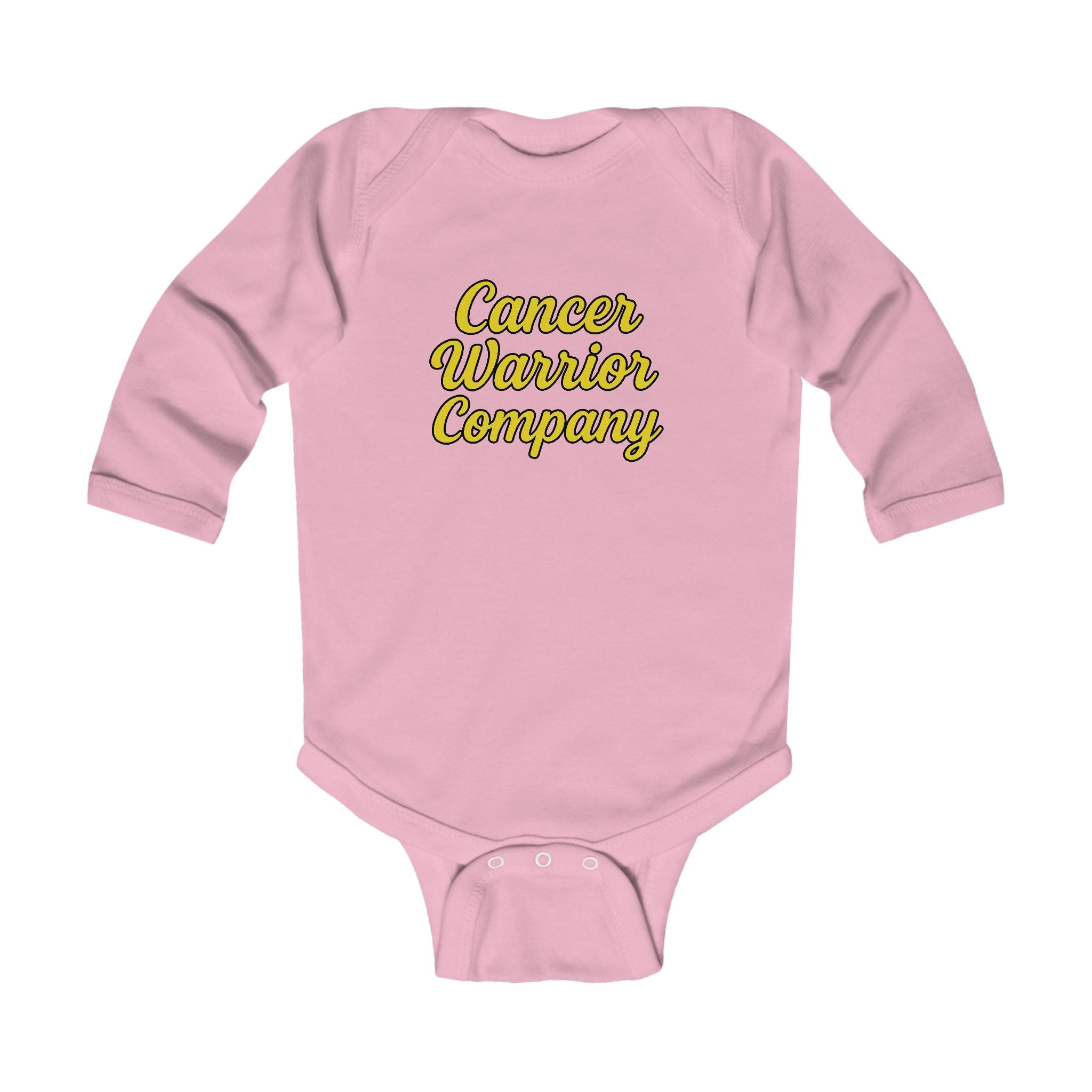 Infant - Cancer Warrior Company - Signature Script Long Sleeve Bodysuit