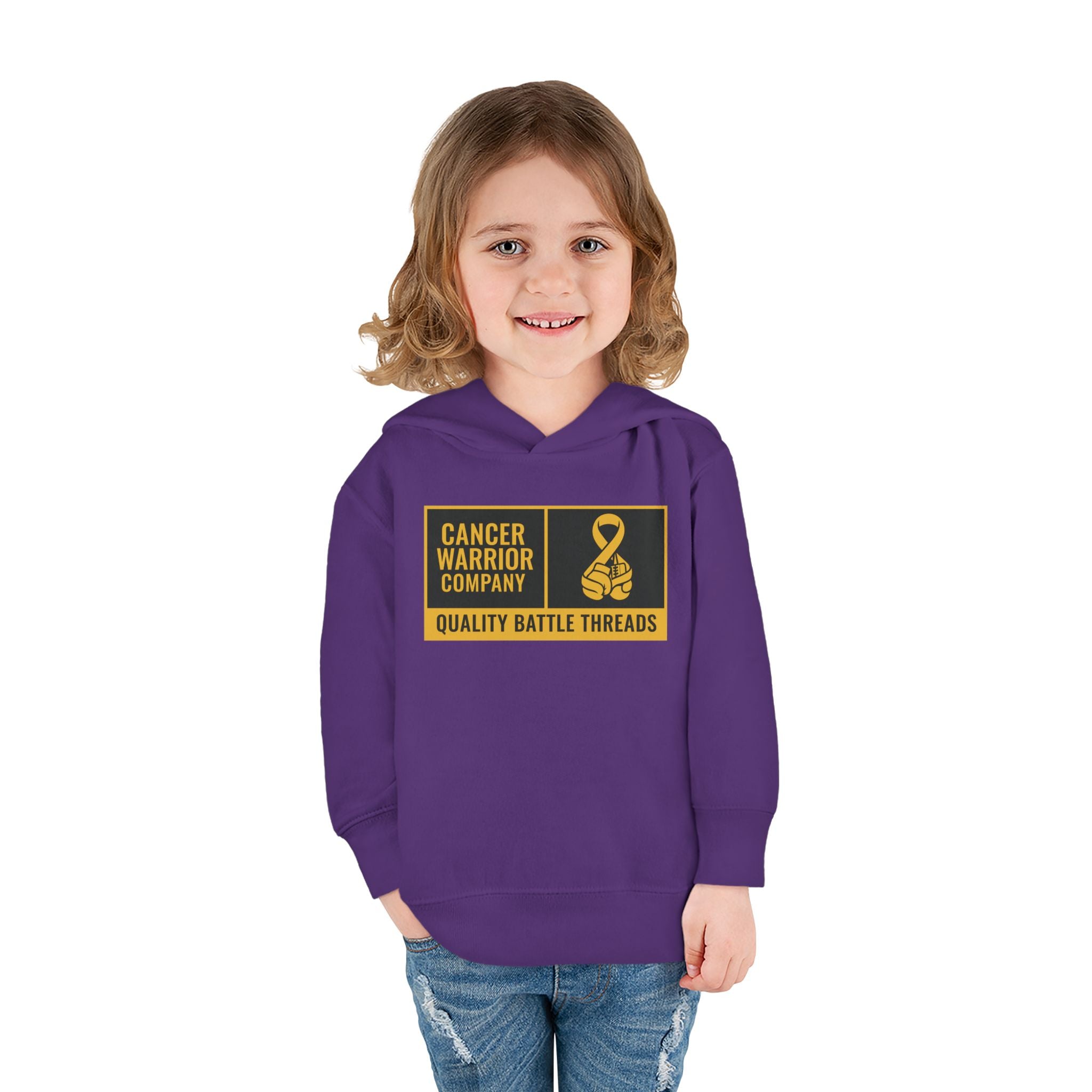Toddler - Cancer Warrior Company - Label Logo Hoodie