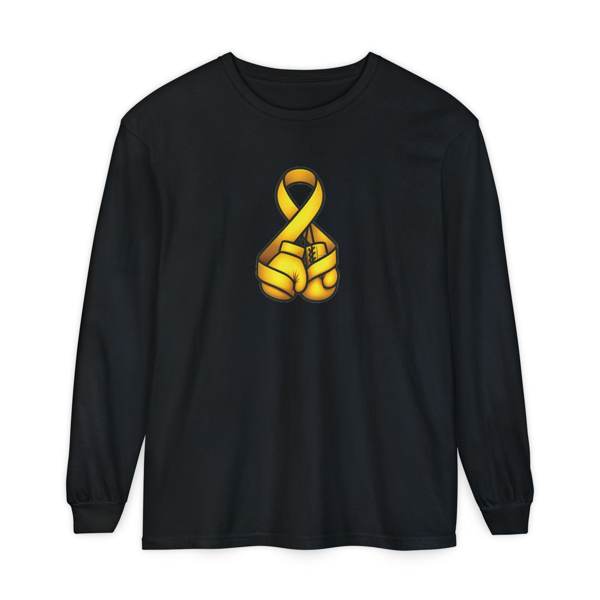 Adult (Unisex) - Cancer Warrior Company - Boxing Gloves Long Sleeve Tee