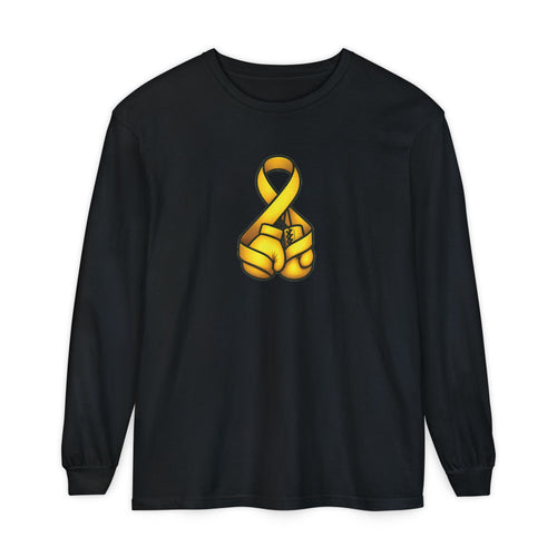Adult (Unisex) - Cancer Warrior Company - Boxing Gloves Long Sleeve Tee