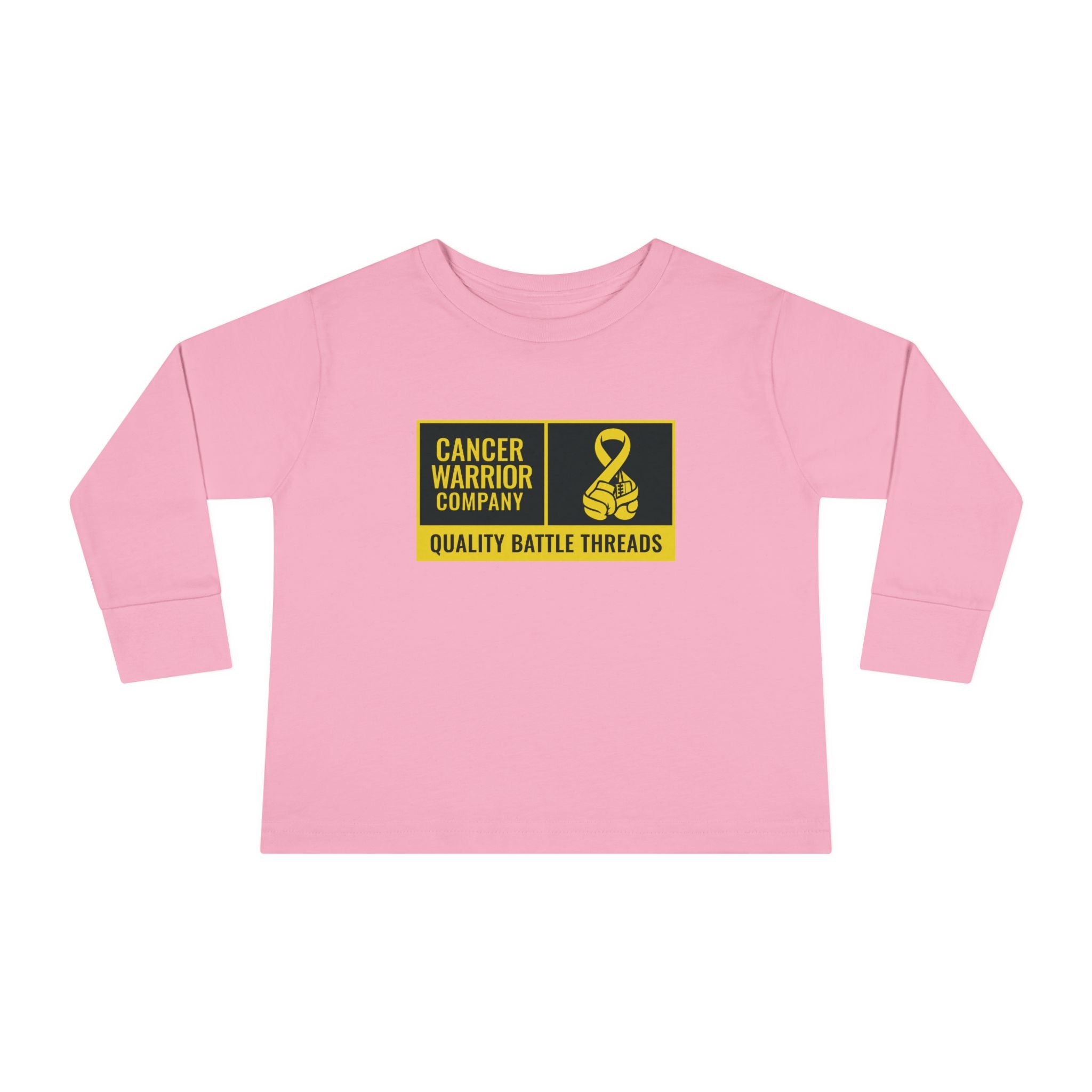 Toddler - Cancer Warrior Company - Label Logo Long Sleeve Tee