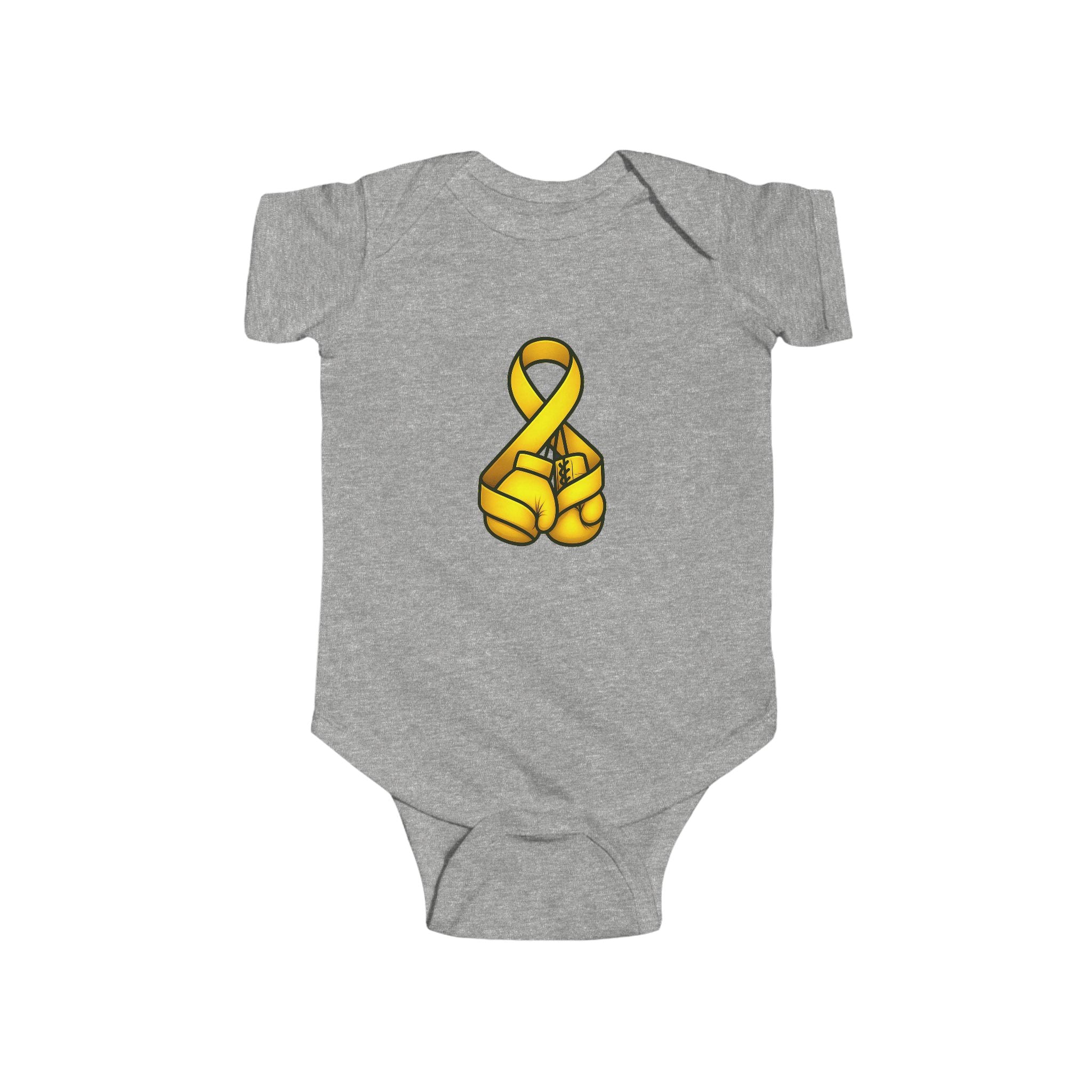 Infant - Cancer Warrior Company - Boxing Gloves Bodysuit
