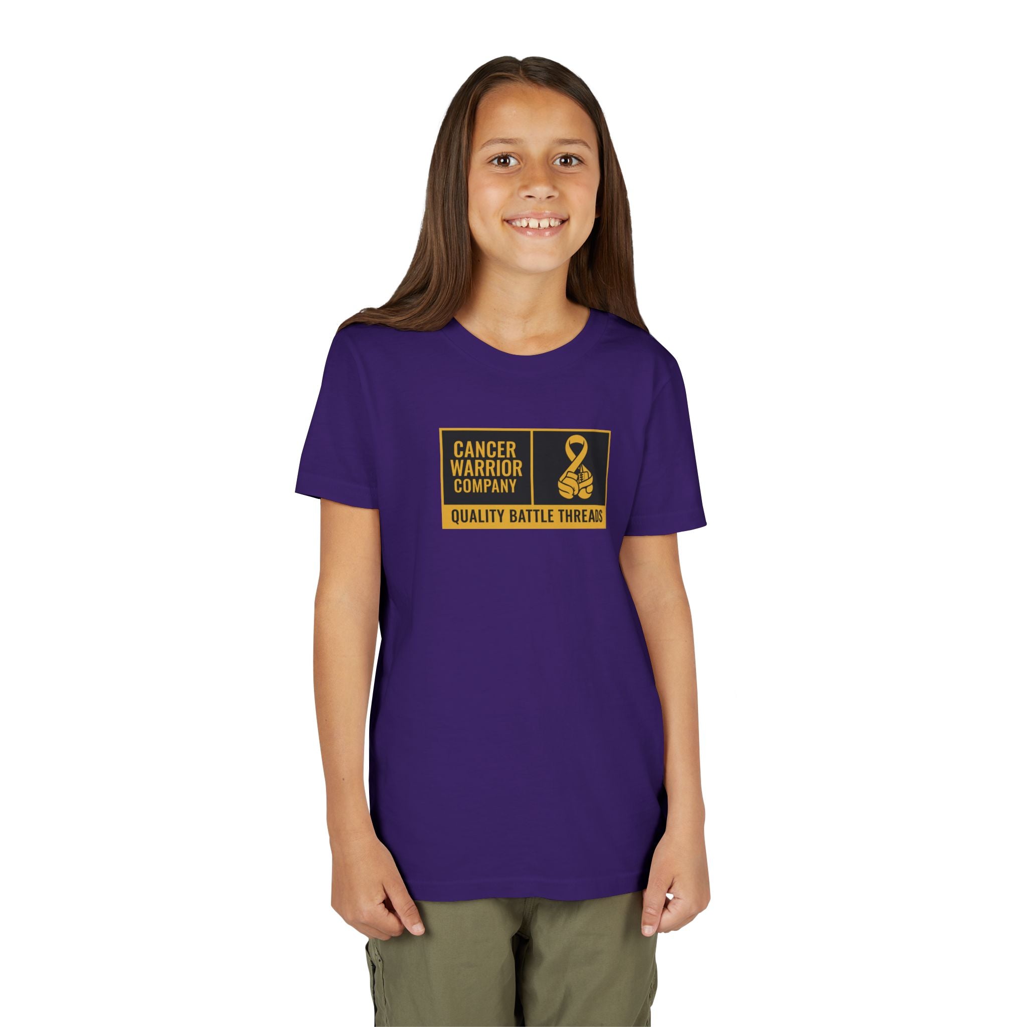 Youth - Cancer Warrior Company - Label Logo Tee