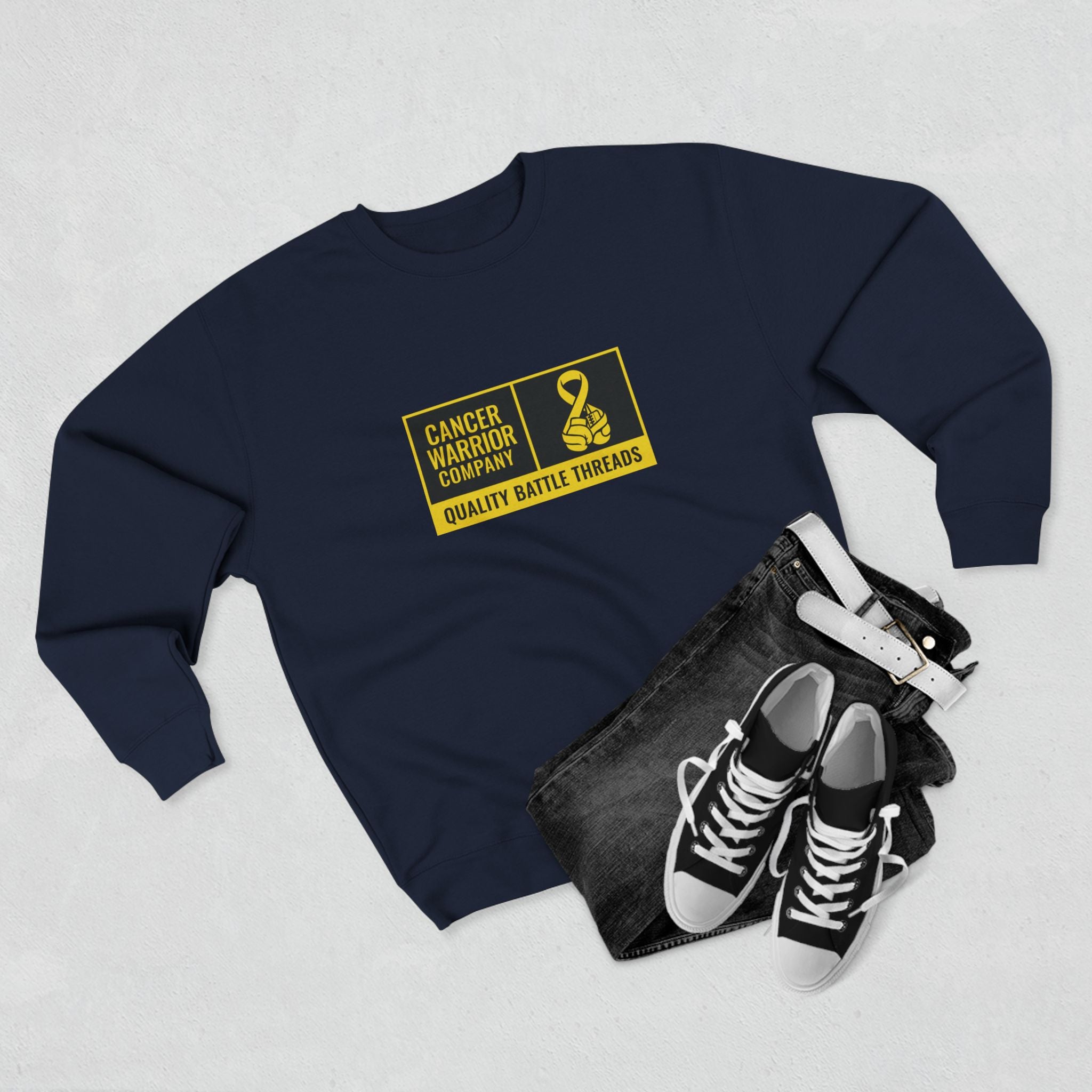 Adult (Unisex) - Cancer Warrior Company - Label Logo Sweatshirt