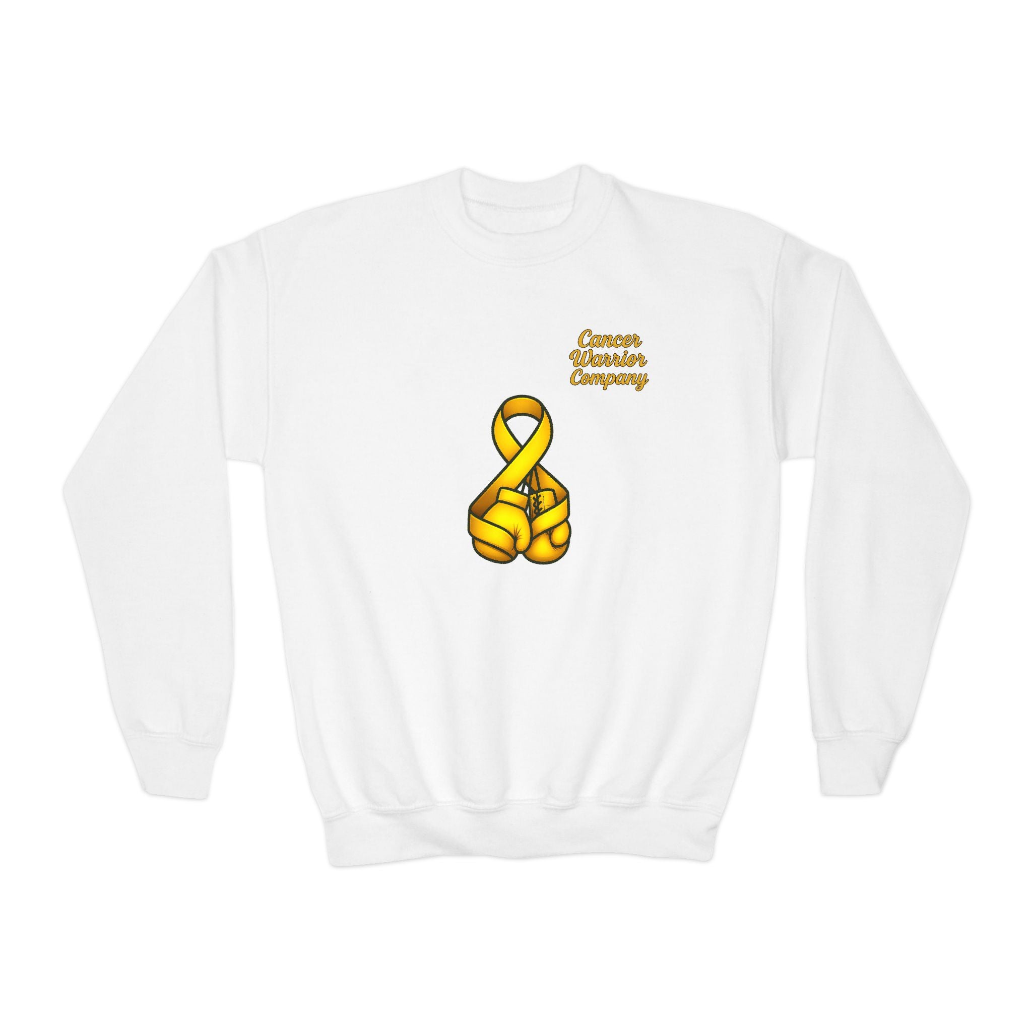 Youth - Cancer Warrior Company - Boxing Gloves Sweatshirt