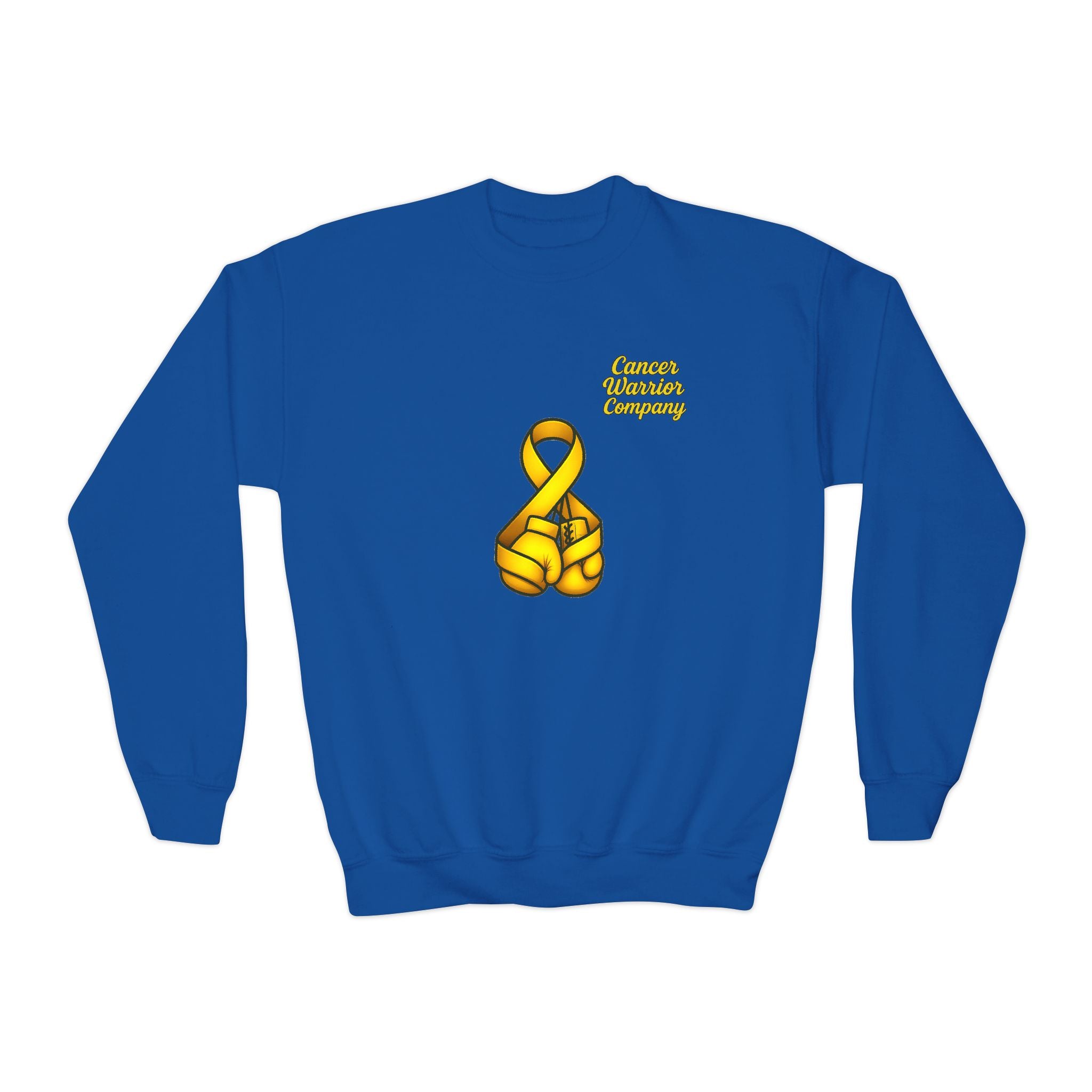 Youth - Cancer Warrior Company - Boxing Gloves Sweatshirt