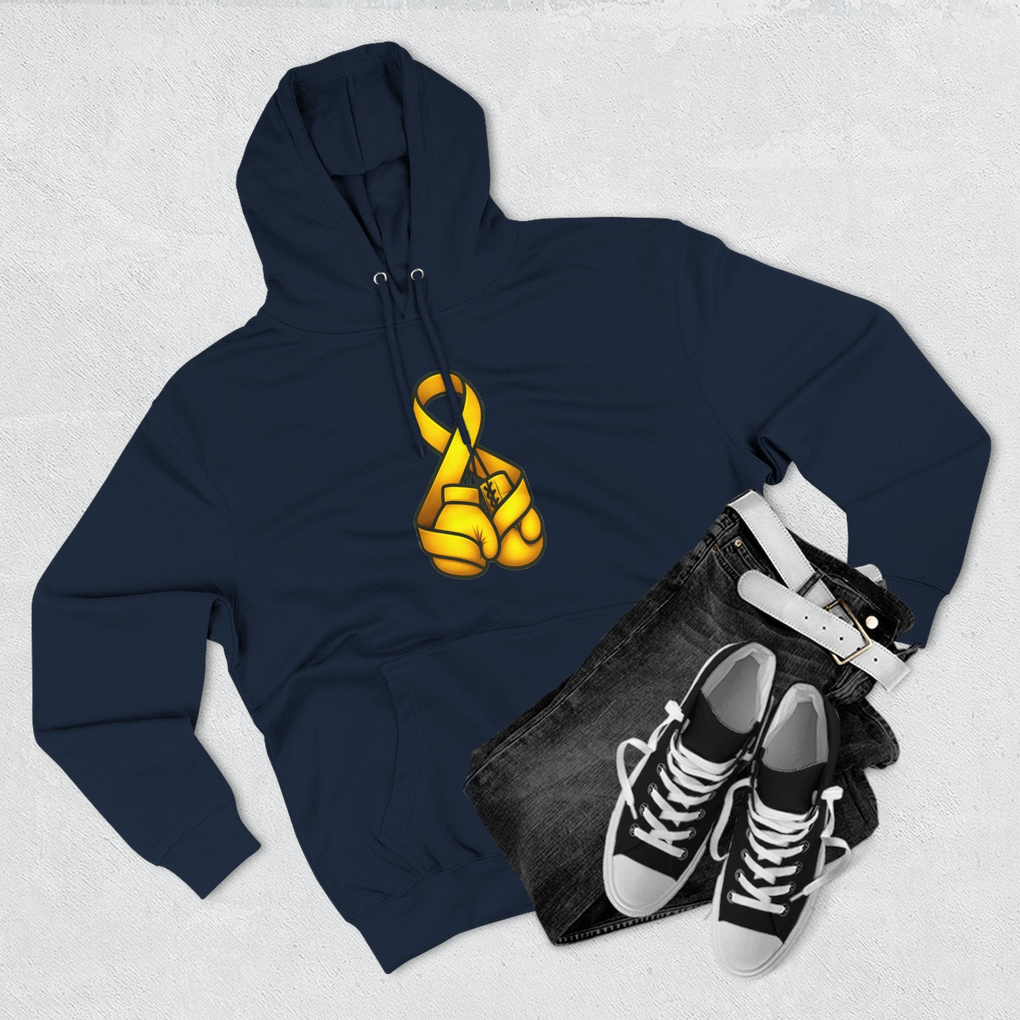 Adult (Unisex) - Cancer Warrior Company - Boxing Gloves Hoodie