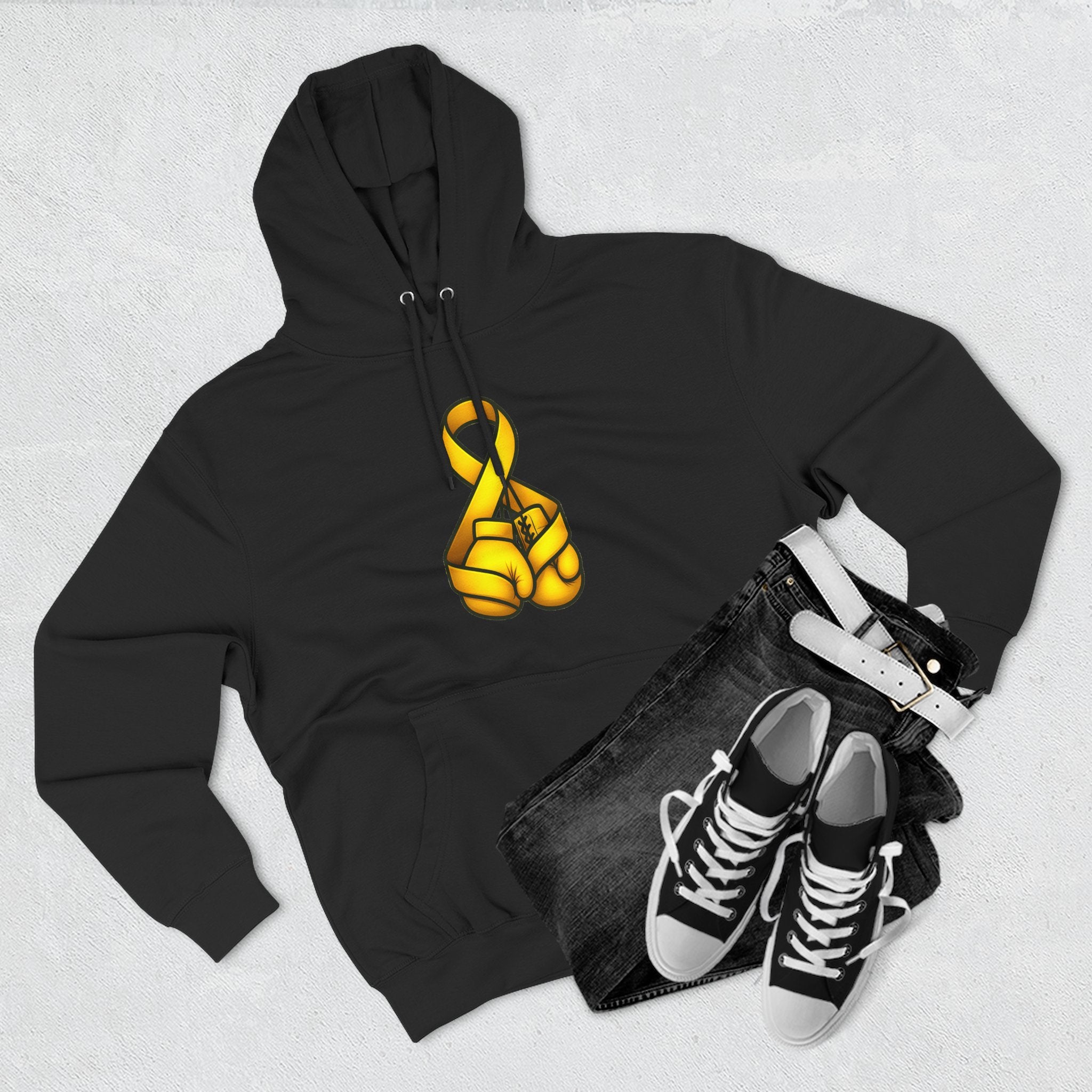 Adult (Unisex) - Cancer Warrior Company - Boxing Gloves Hoodie