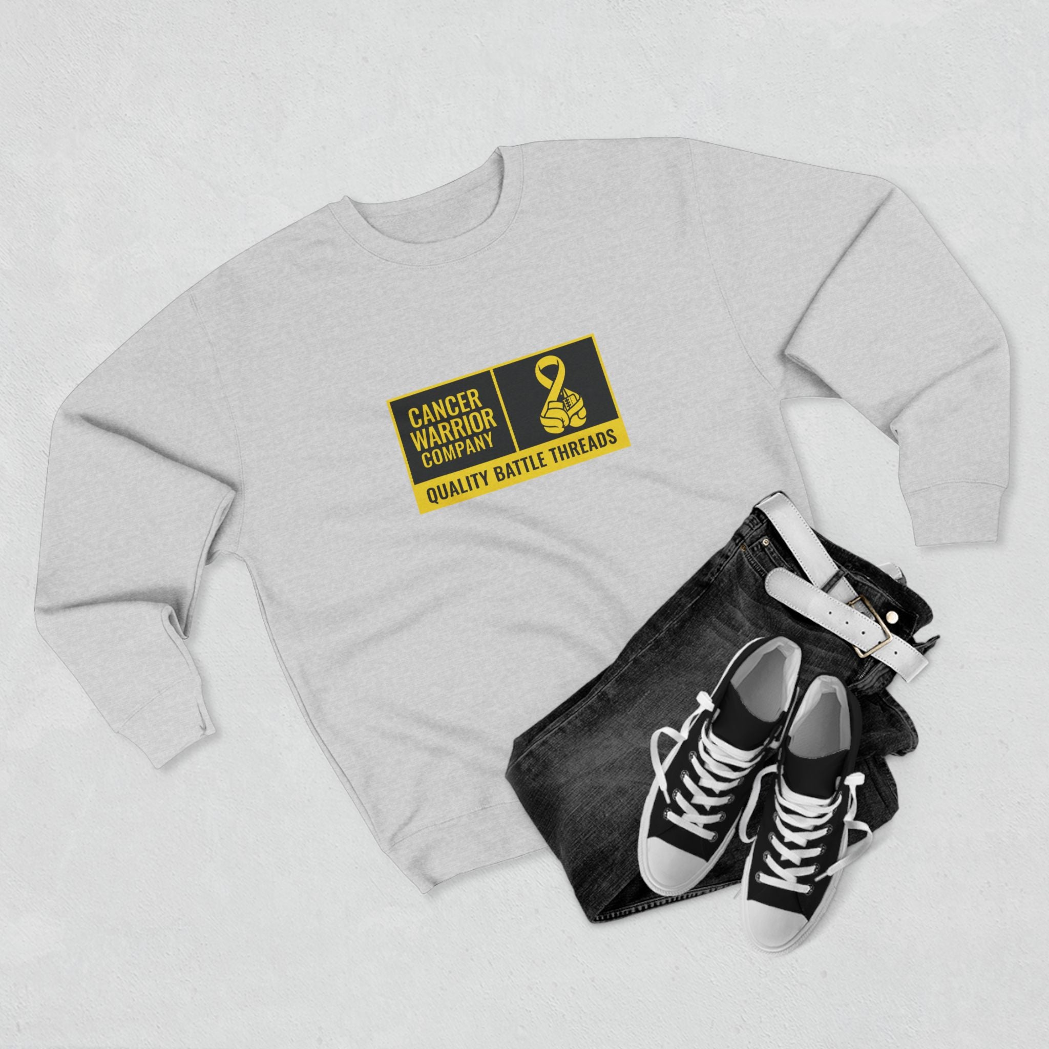 Adult (Unisex) - Cancer Warrior Company - Label Logo Sweatshirt