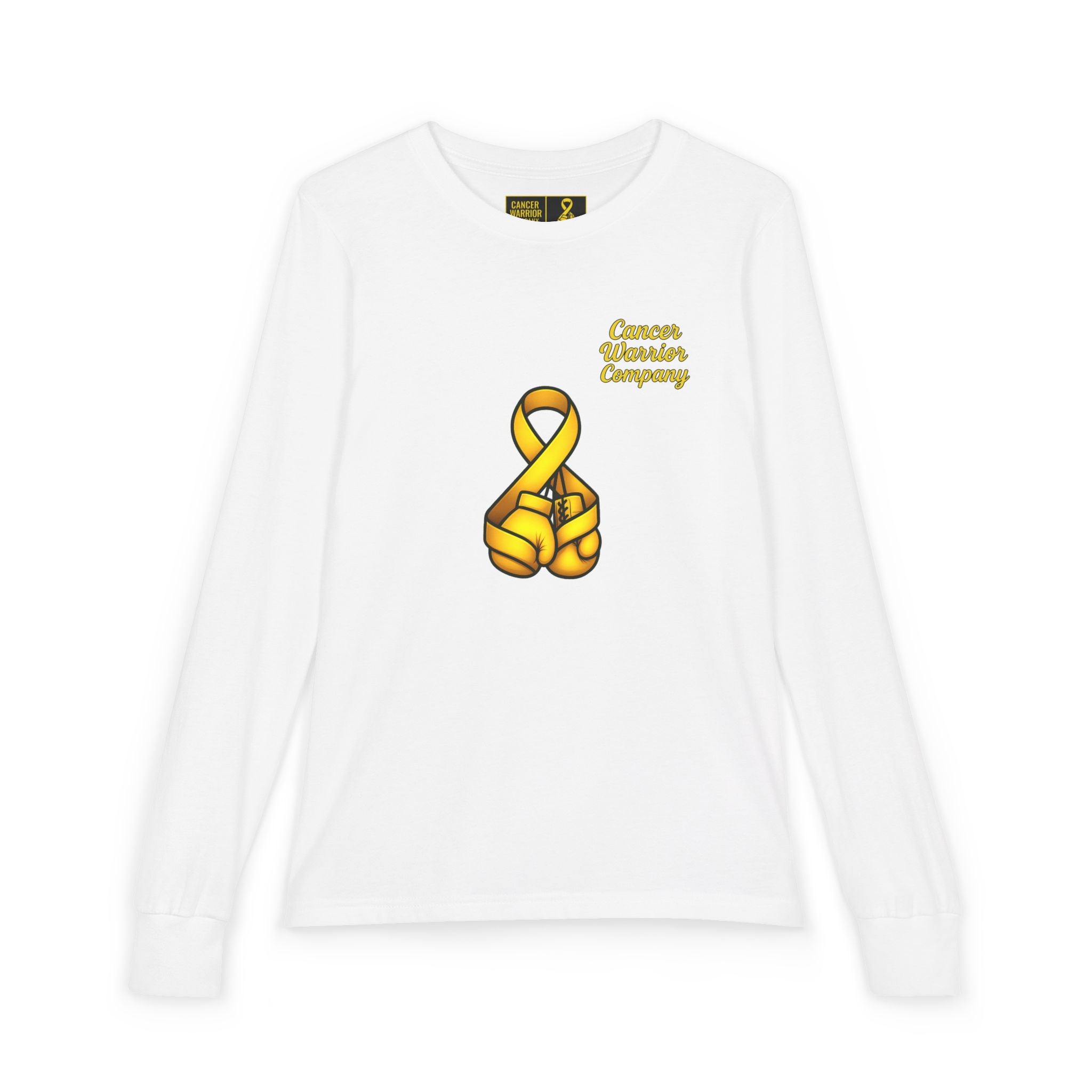Youth - Cancer Warrior Company - Boxing Gloves Long Sleeve Tee