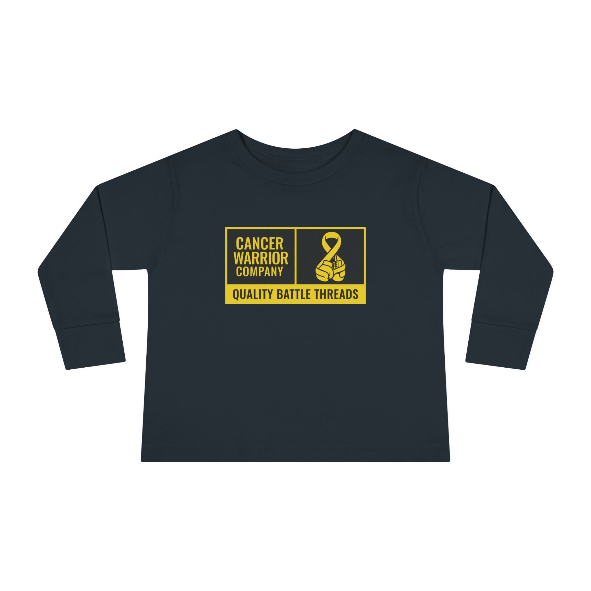 Toddler - Cancer Warrior Company - Label Logo Long Sleeve Tee