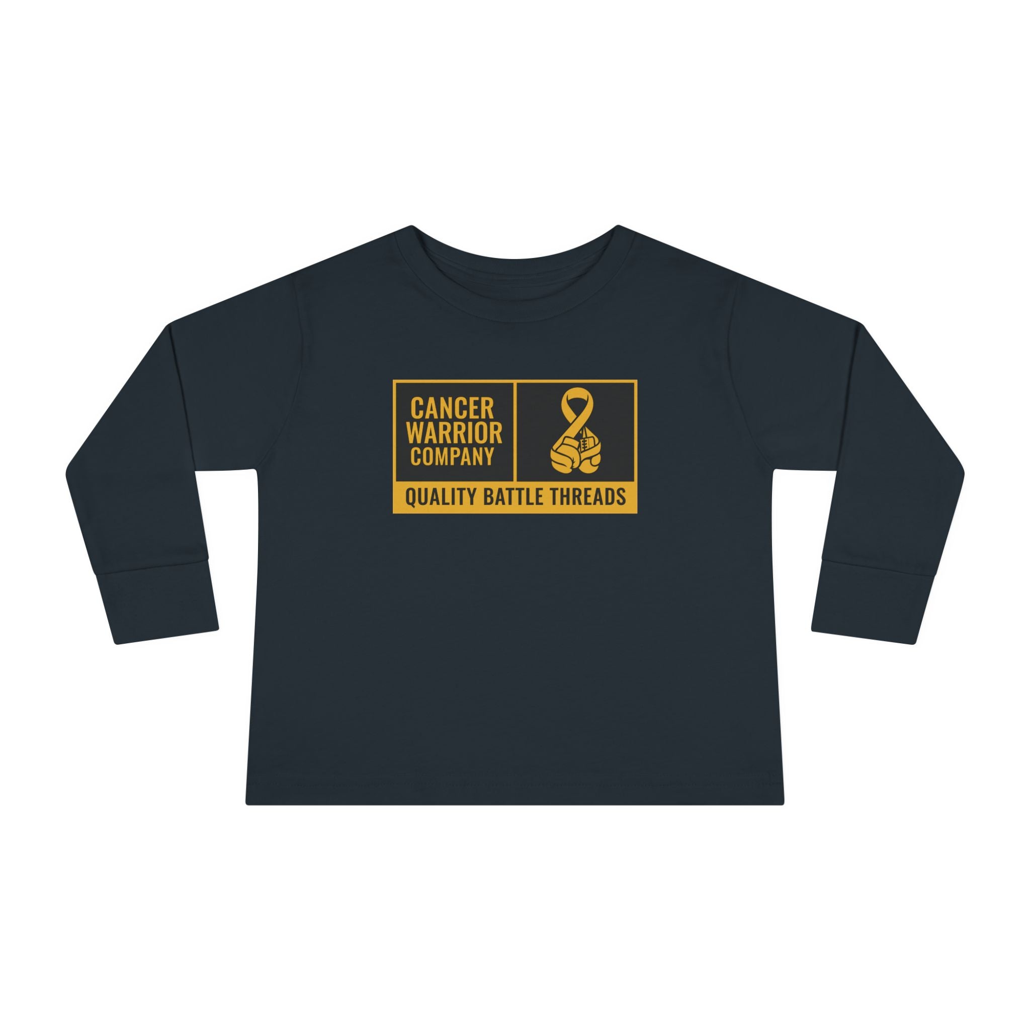 Toddler - Cancer Warrior Company - Label Logo Long Sleeve Tee