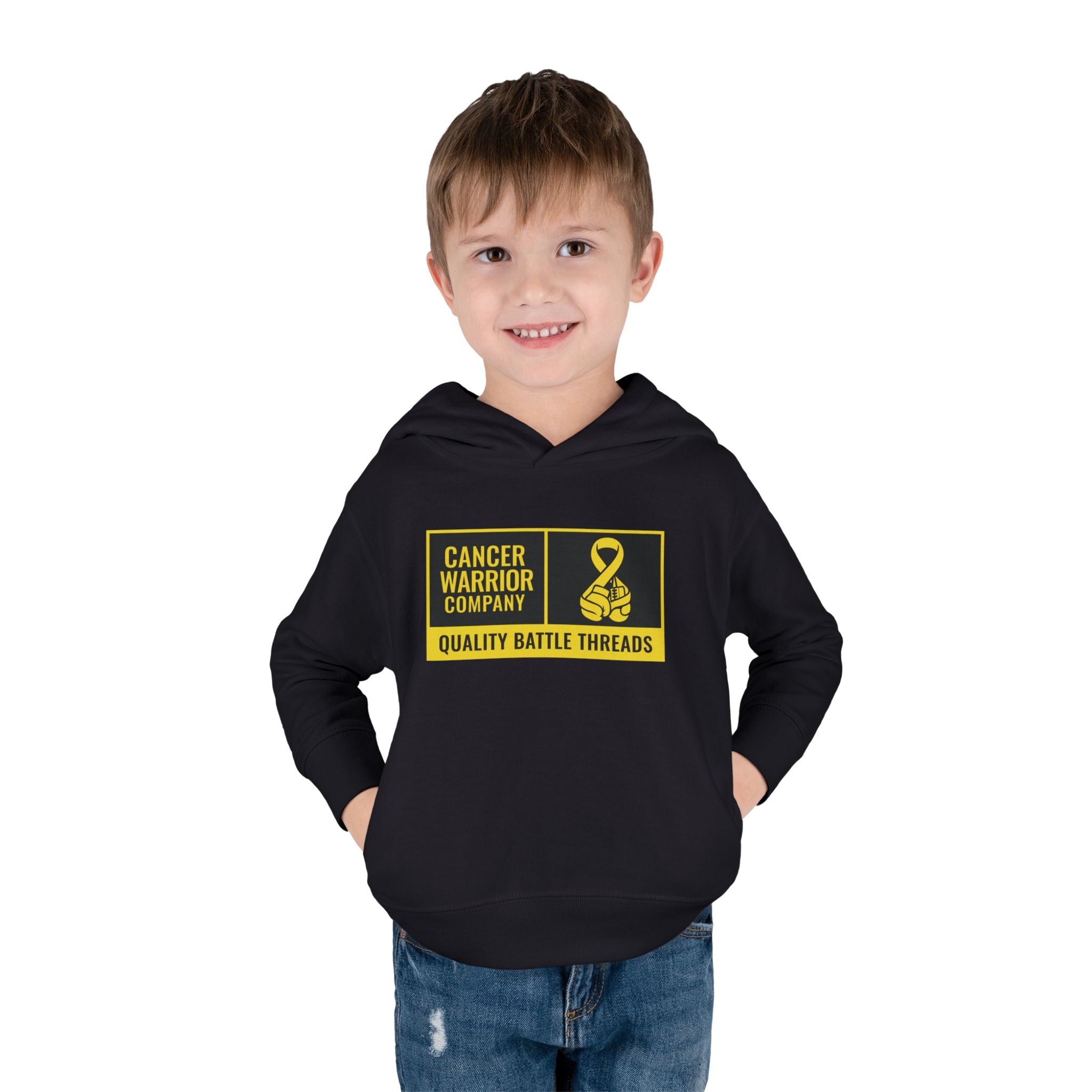 Toddler - Cancer Warrior Company - Label Logo Hoodie