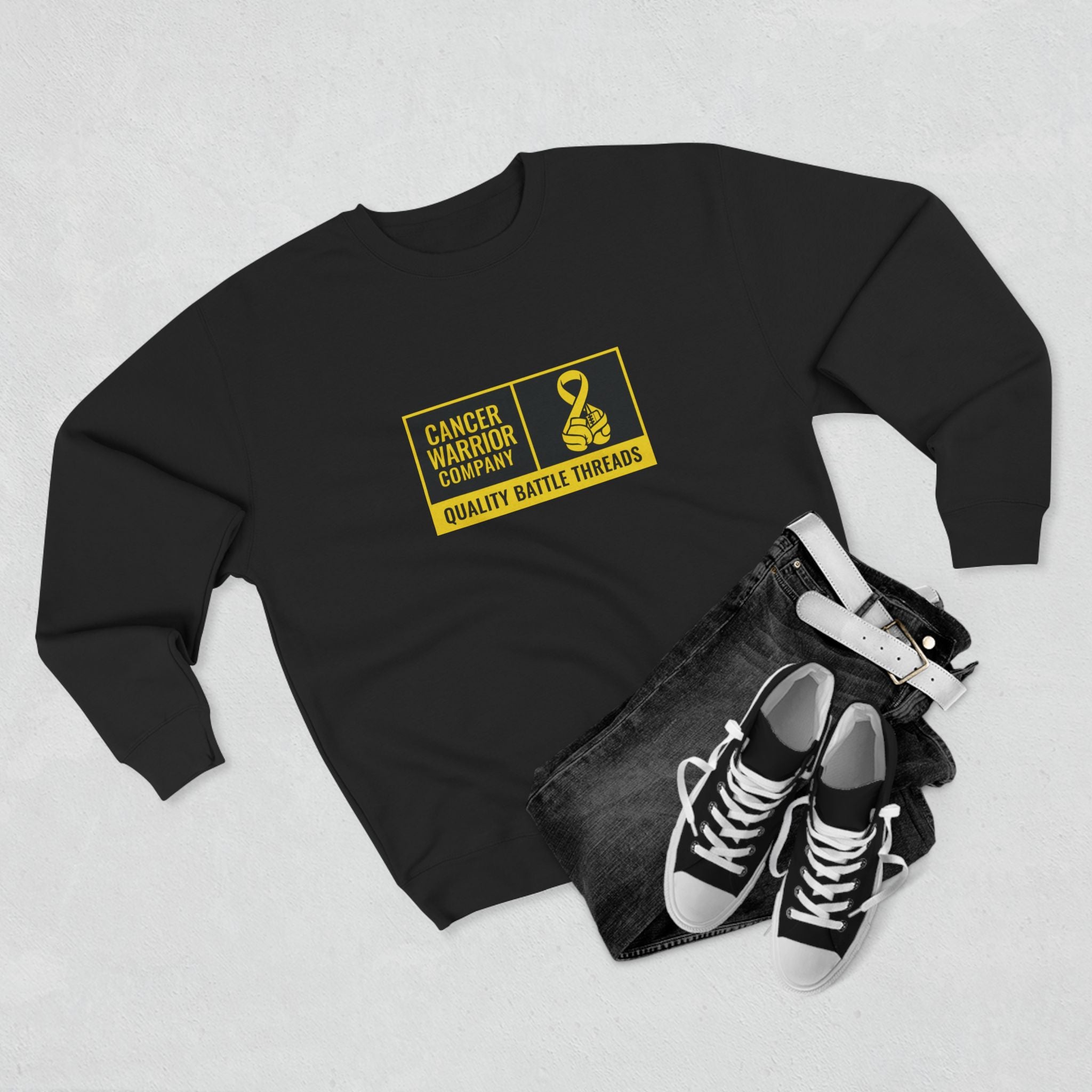 Adult (Unisex) - Cancer Warrior Company - Label Logo Sweatshirt