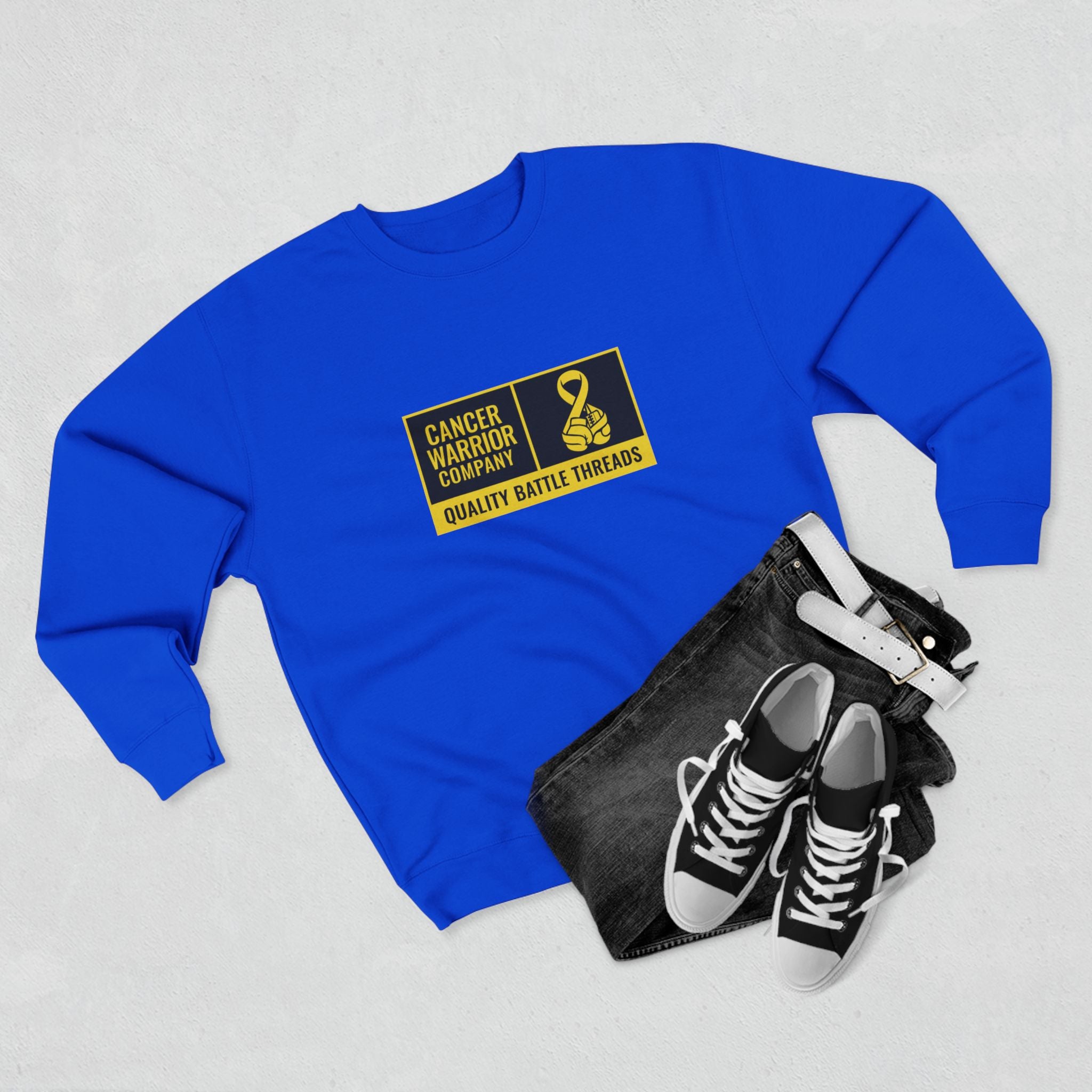 Adult (Unisex) - Cancer Warrior Company - Label Logo Sweatshirt