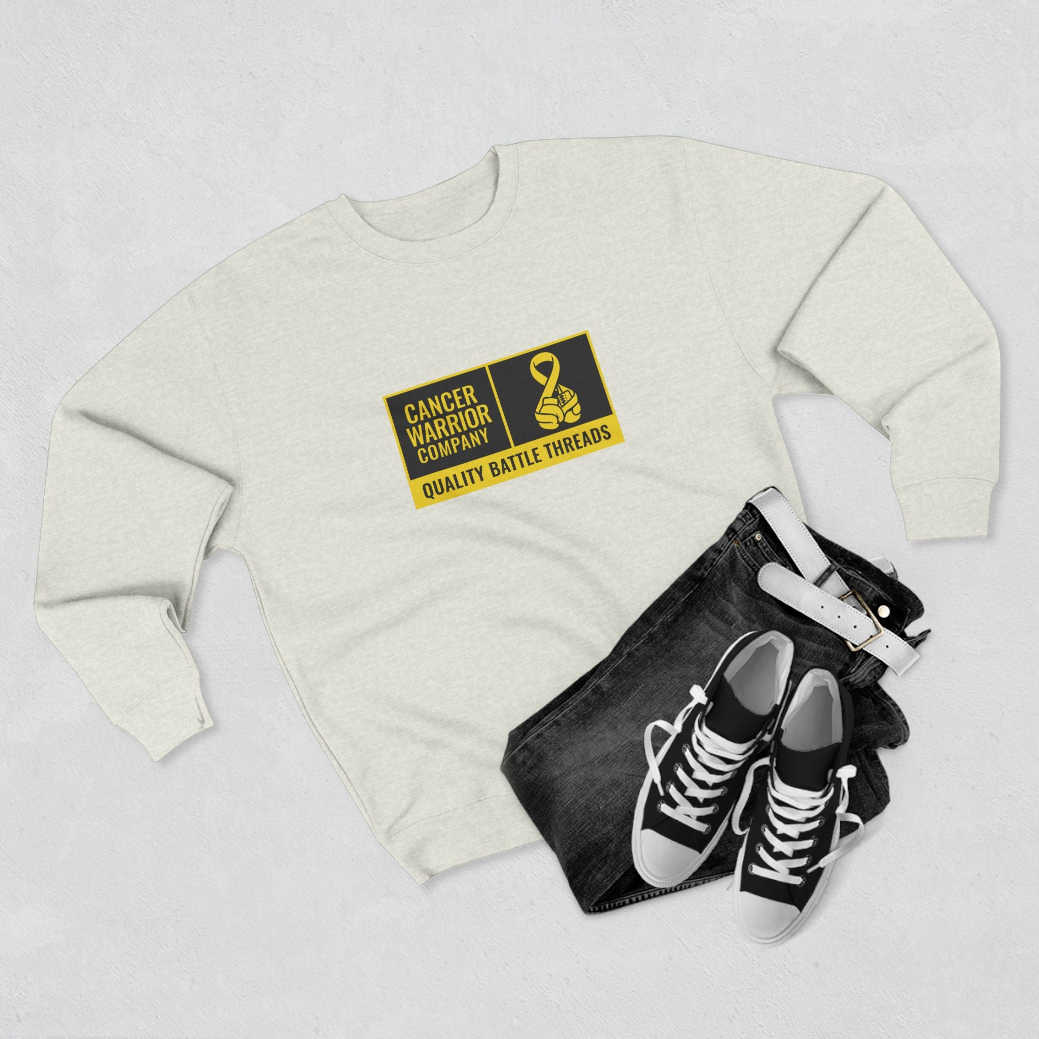 Adult (Unisex) - Cancer Warrior Company - Label Logo Sweatshirt