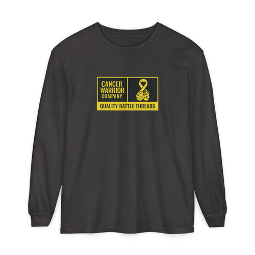 Adult (Unisex) - Cancer Warrior Company - Label Logo Long Sleeve Tee