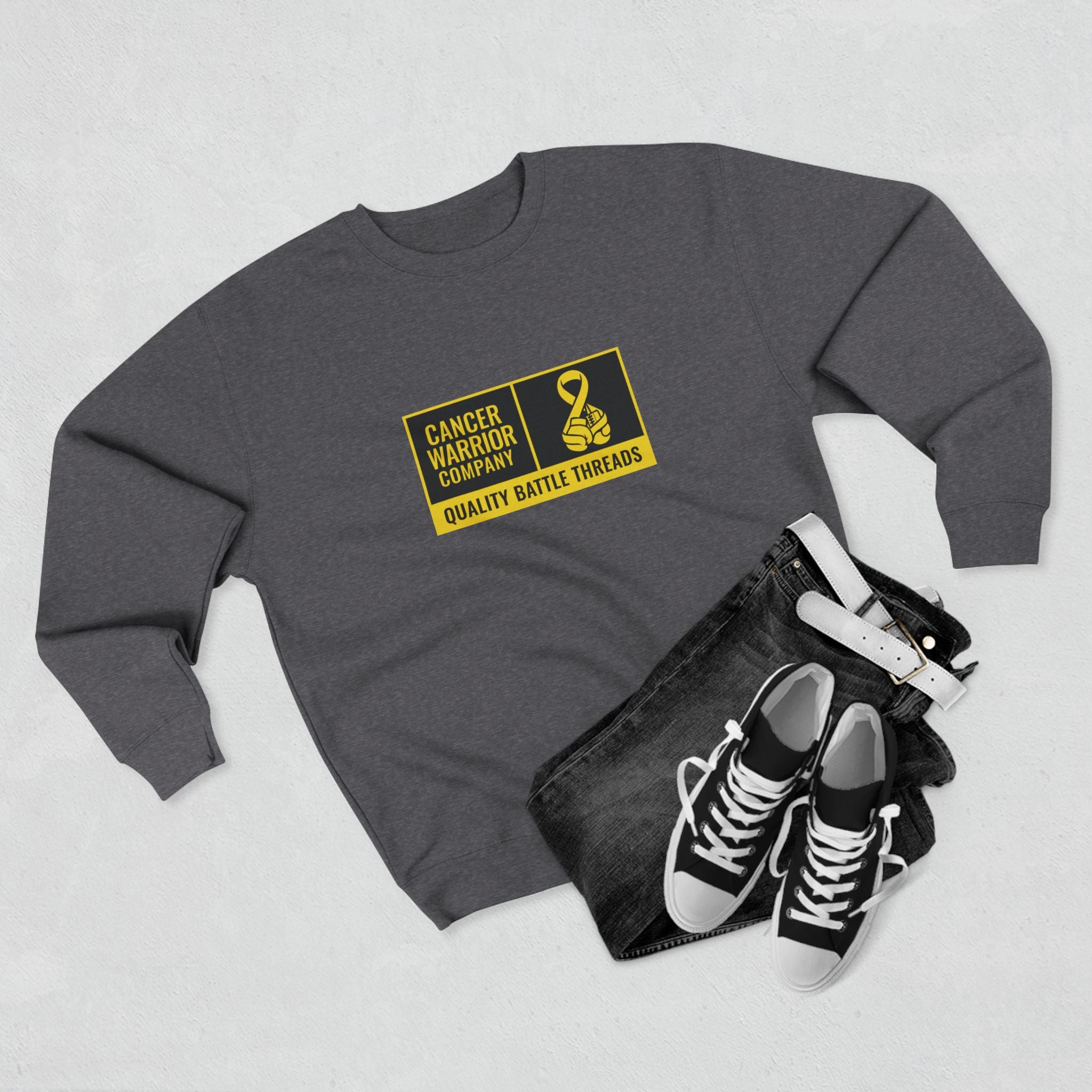 Adult (Unisex) - Cancer Warrior Company - Label Logo Sweatshirt