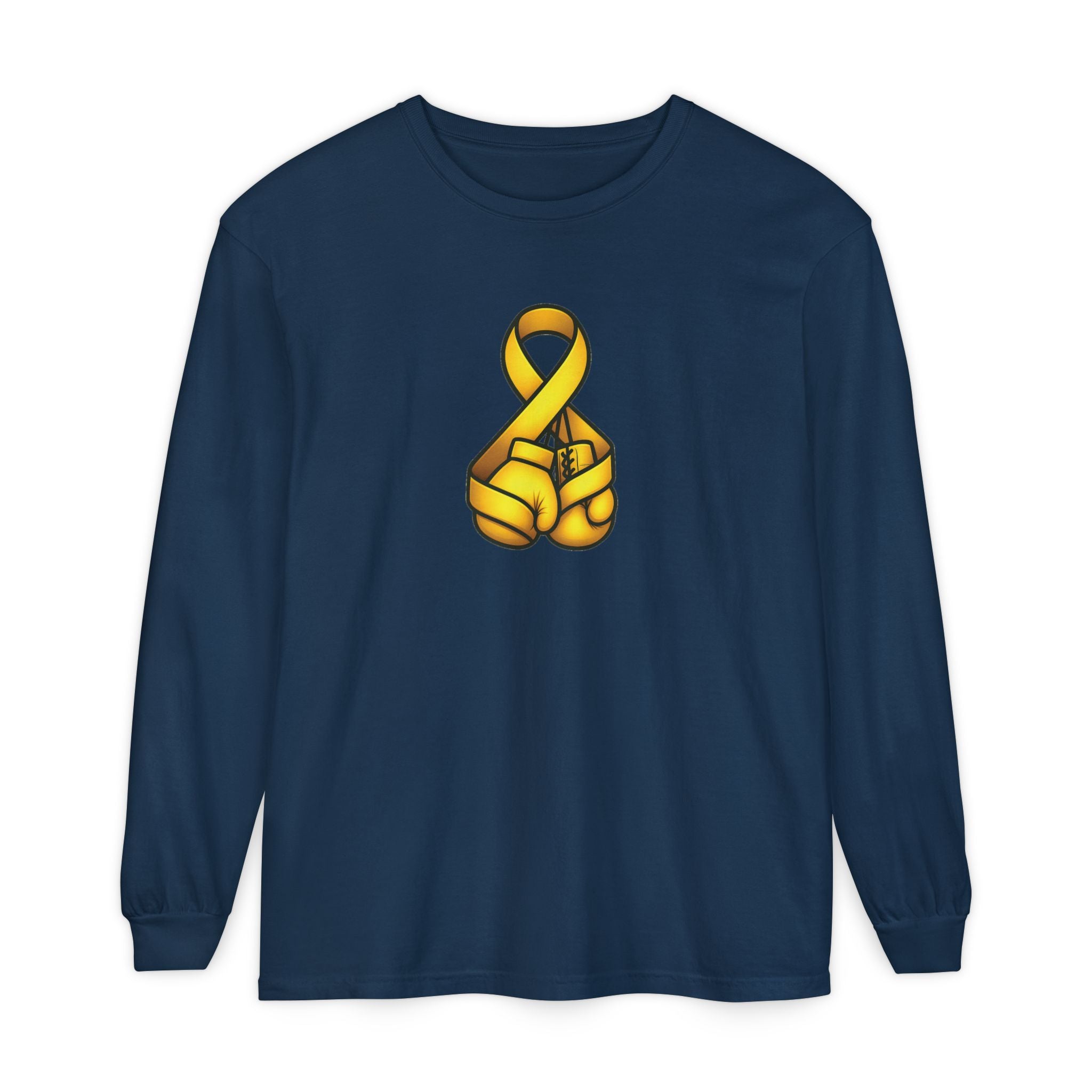 Adult (Unisex) - Cancer Warrior Company - Boxing Gloves Long Sleeve Tee