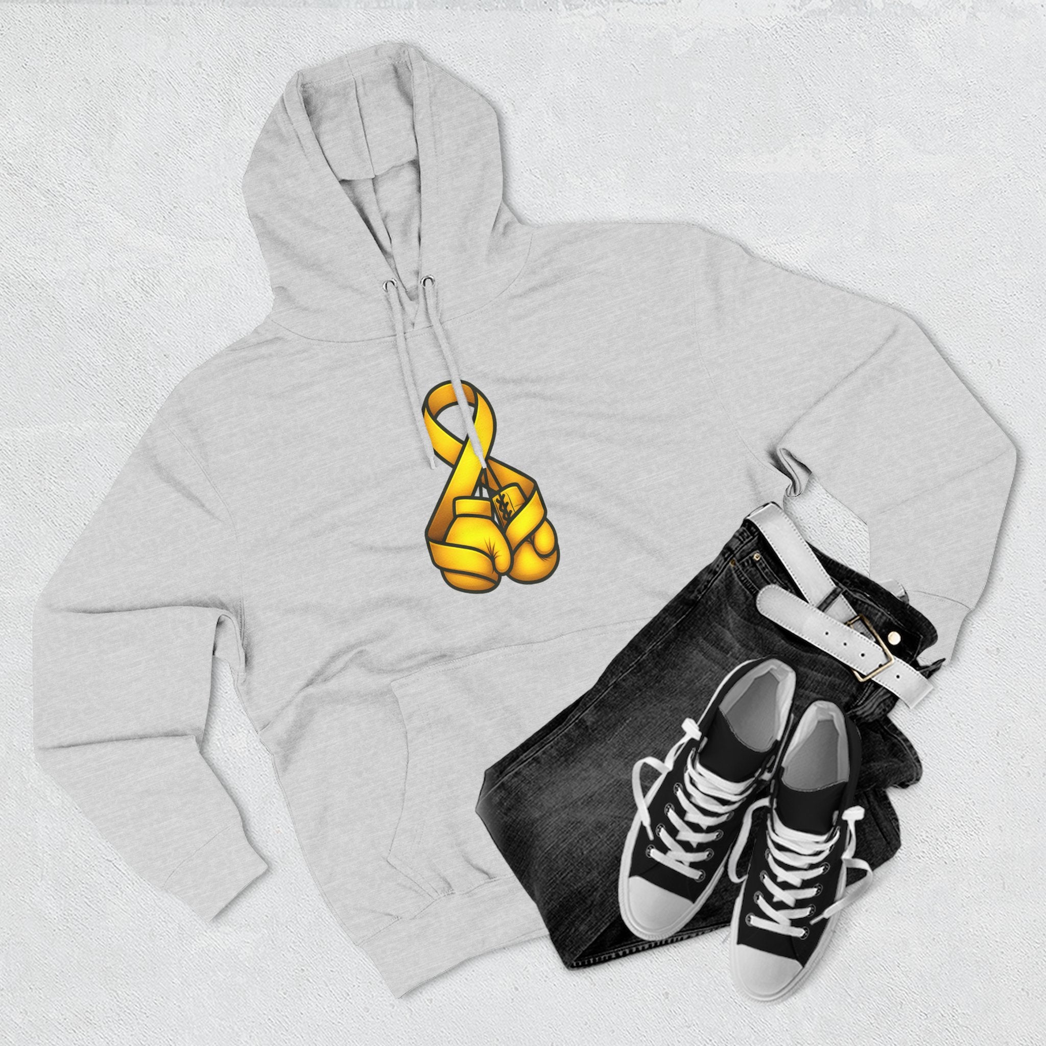 Adult (Unisex) - Cancer Warrior Company - Boxing Gloves Hoodie