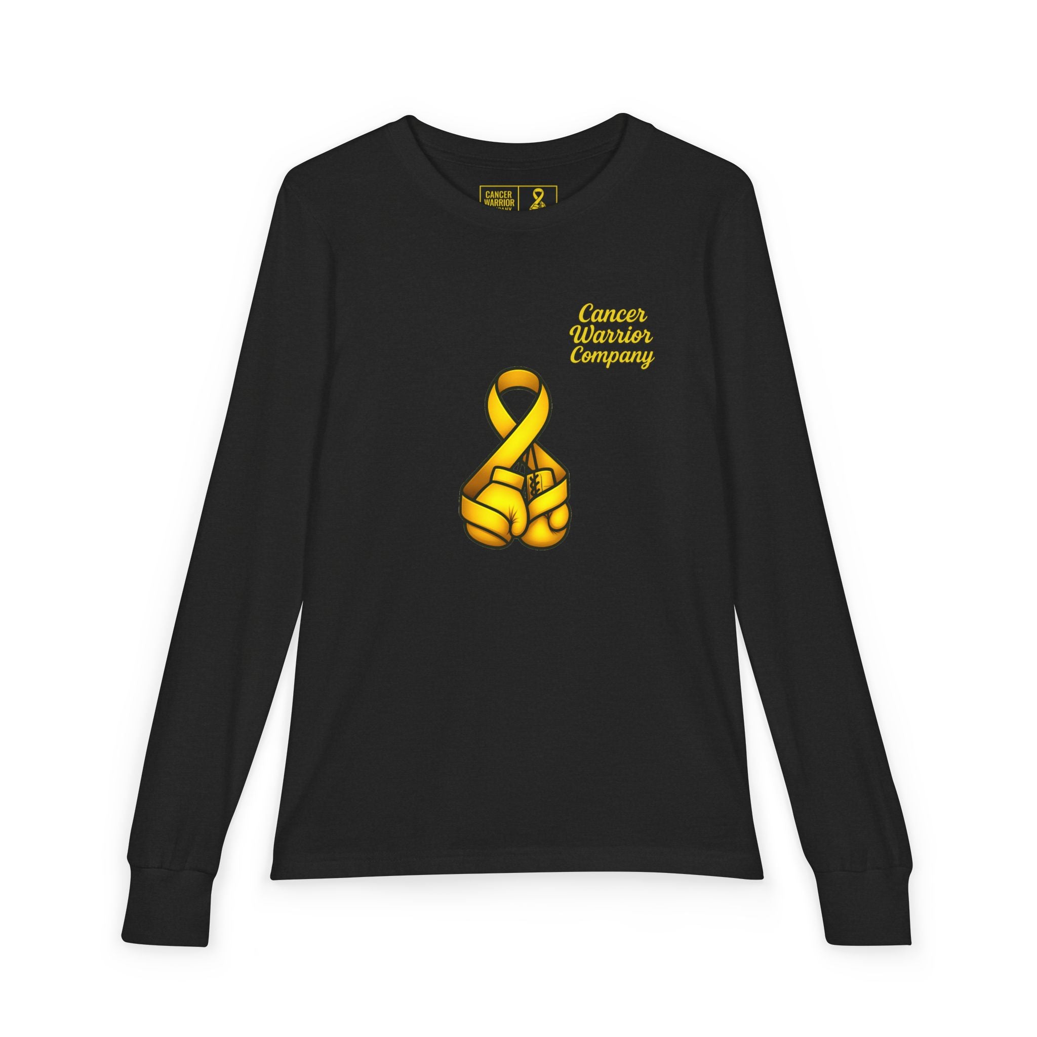 Youth - Cancer Warrior Company - Boxing Gloves Long Sleeve Tee