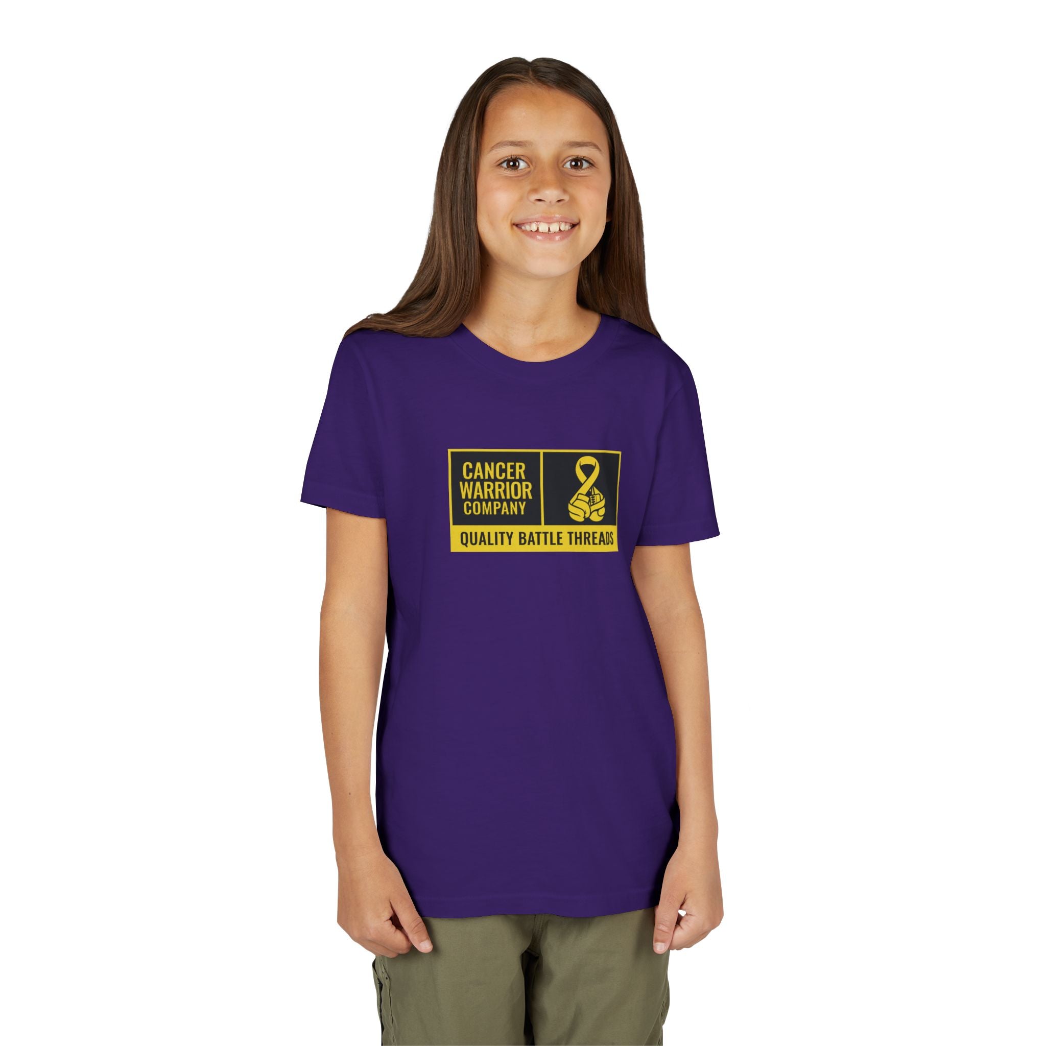 Youth - Cancer Warrior Company - Label Logo Tee