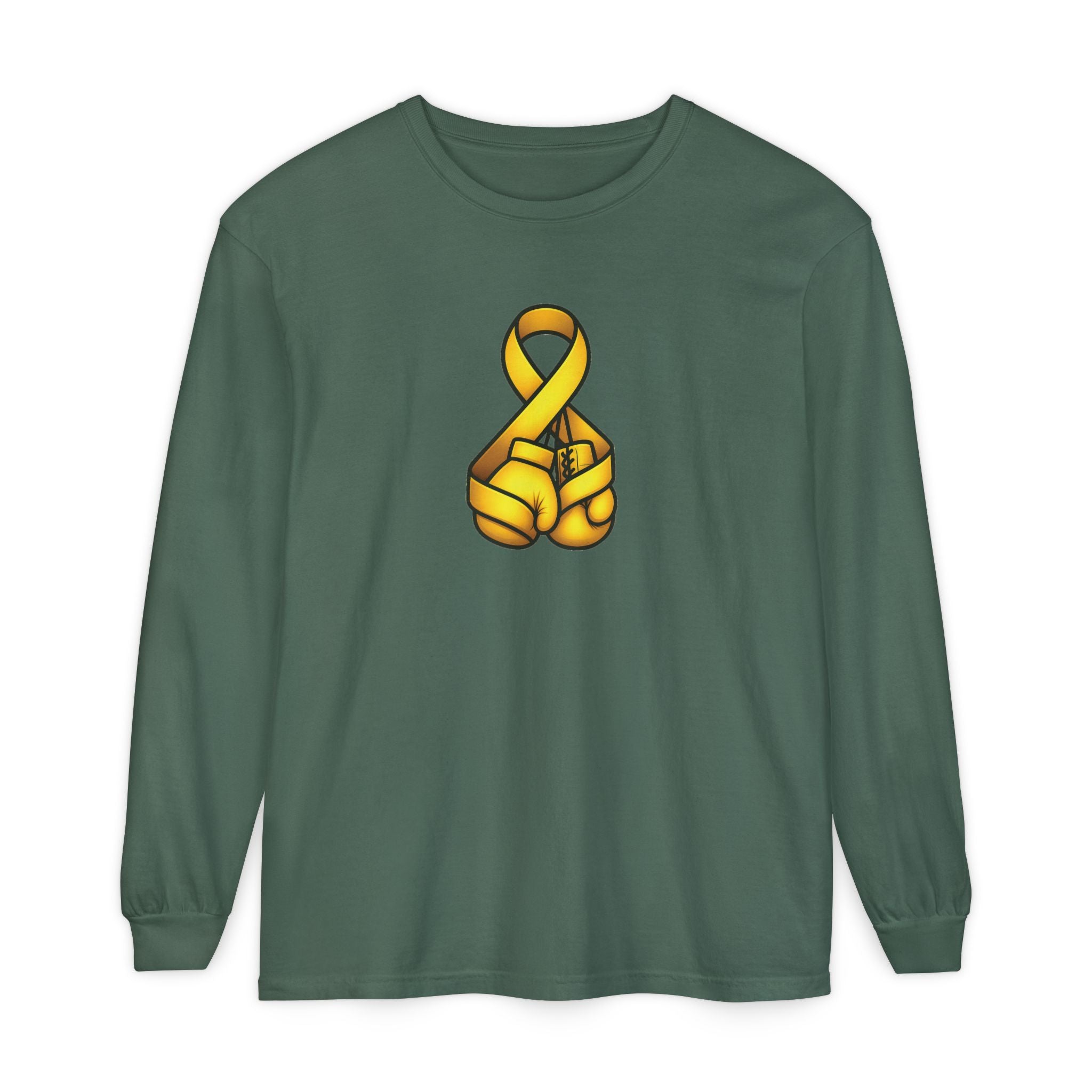 Adult (Unisex) - Cancer Warrior Company - Boxing Gloves Long Sleeve Tee
