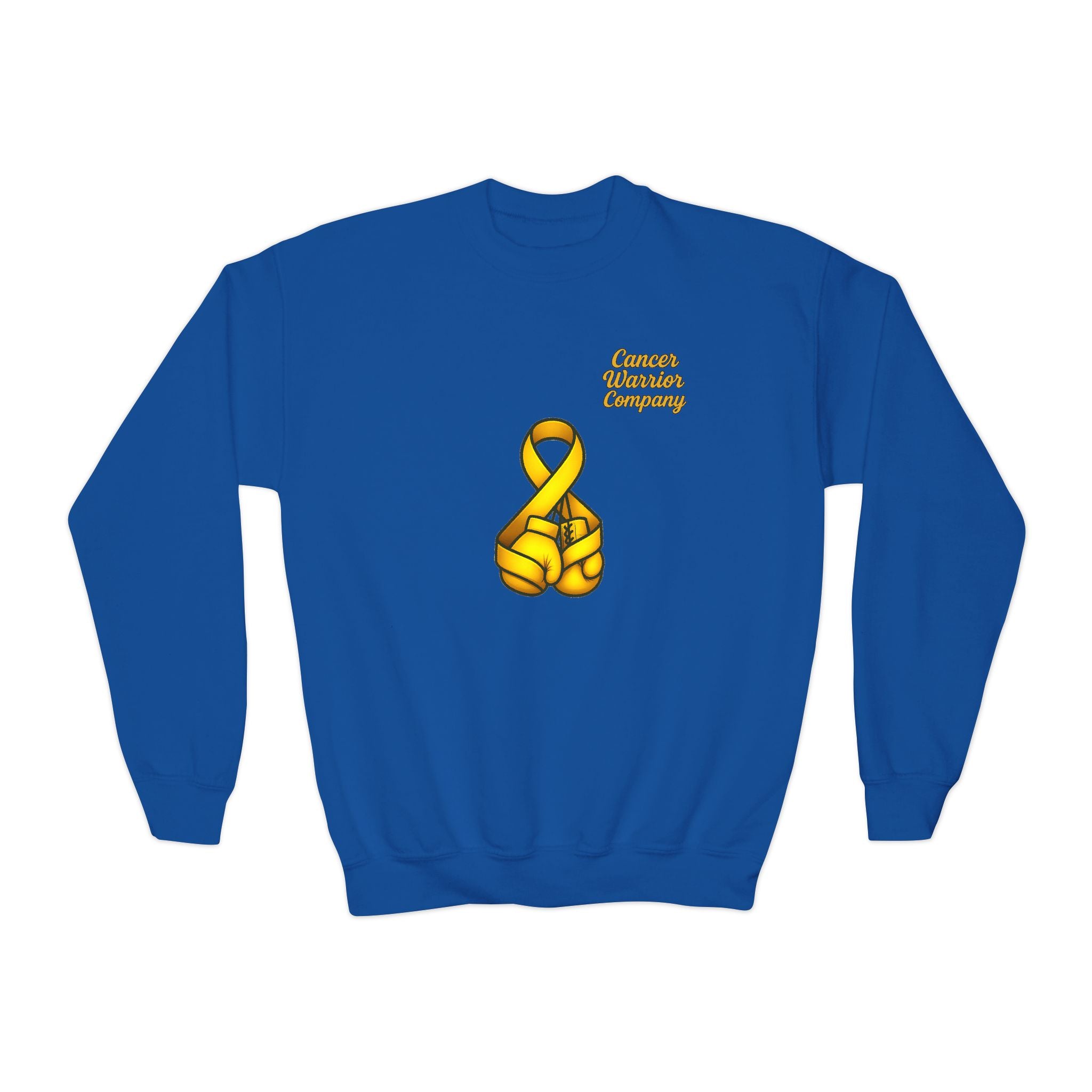 Youth - Cancer Warrior Company - Boxing Gloves Sweatshirt