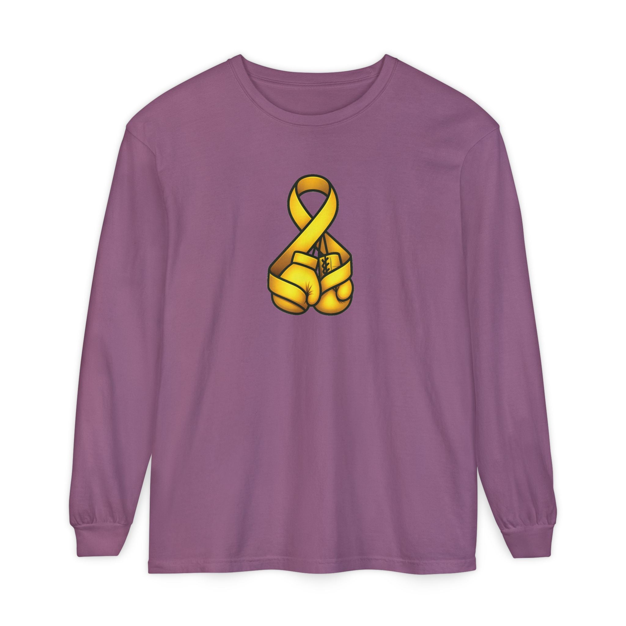 Adult (Unisex) - Cancer Warrior Company - Boxing Gloves Long Sleeve Tee