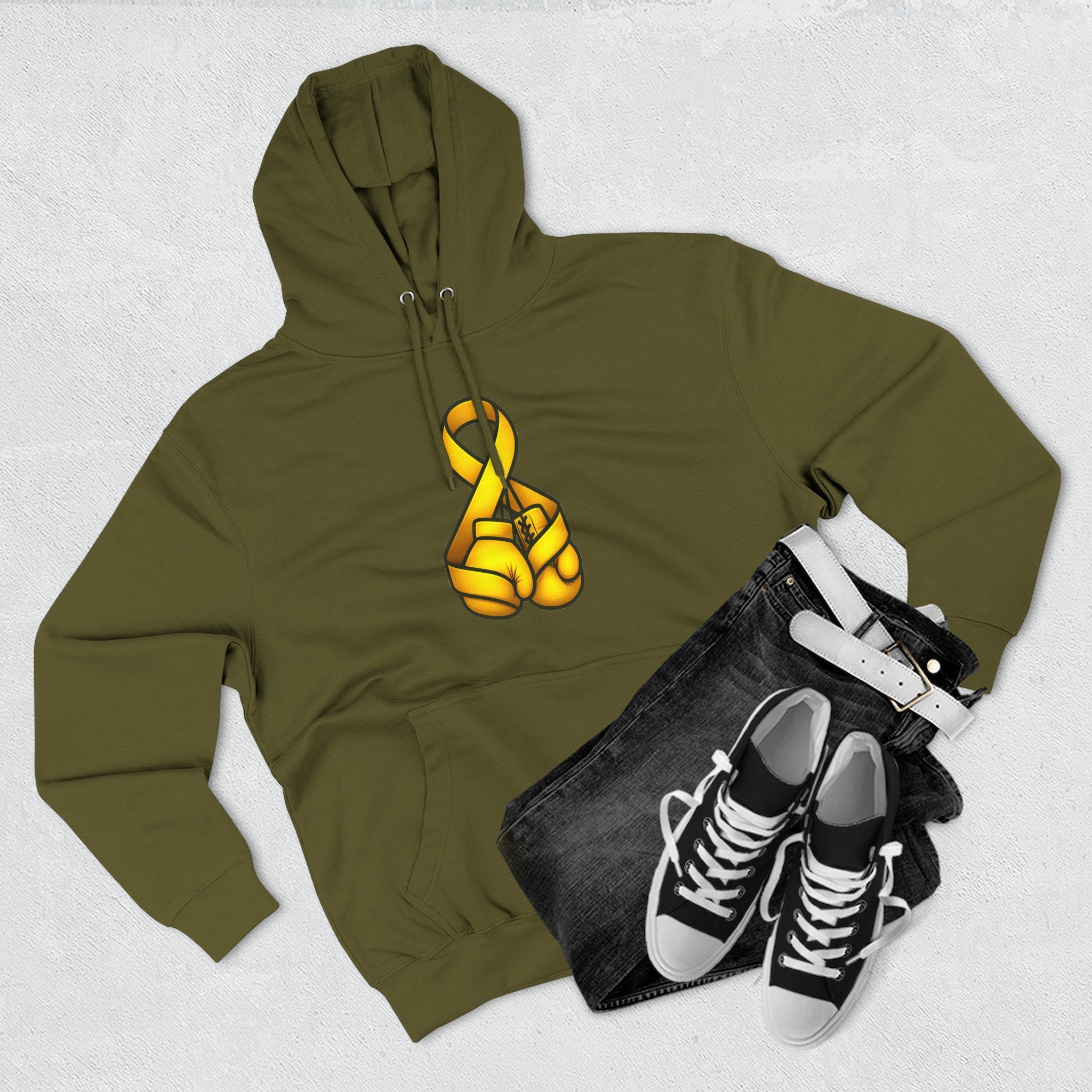 Adult (Unisex) - Cancer Warrior Company - Boxing Gloves Hoodie
