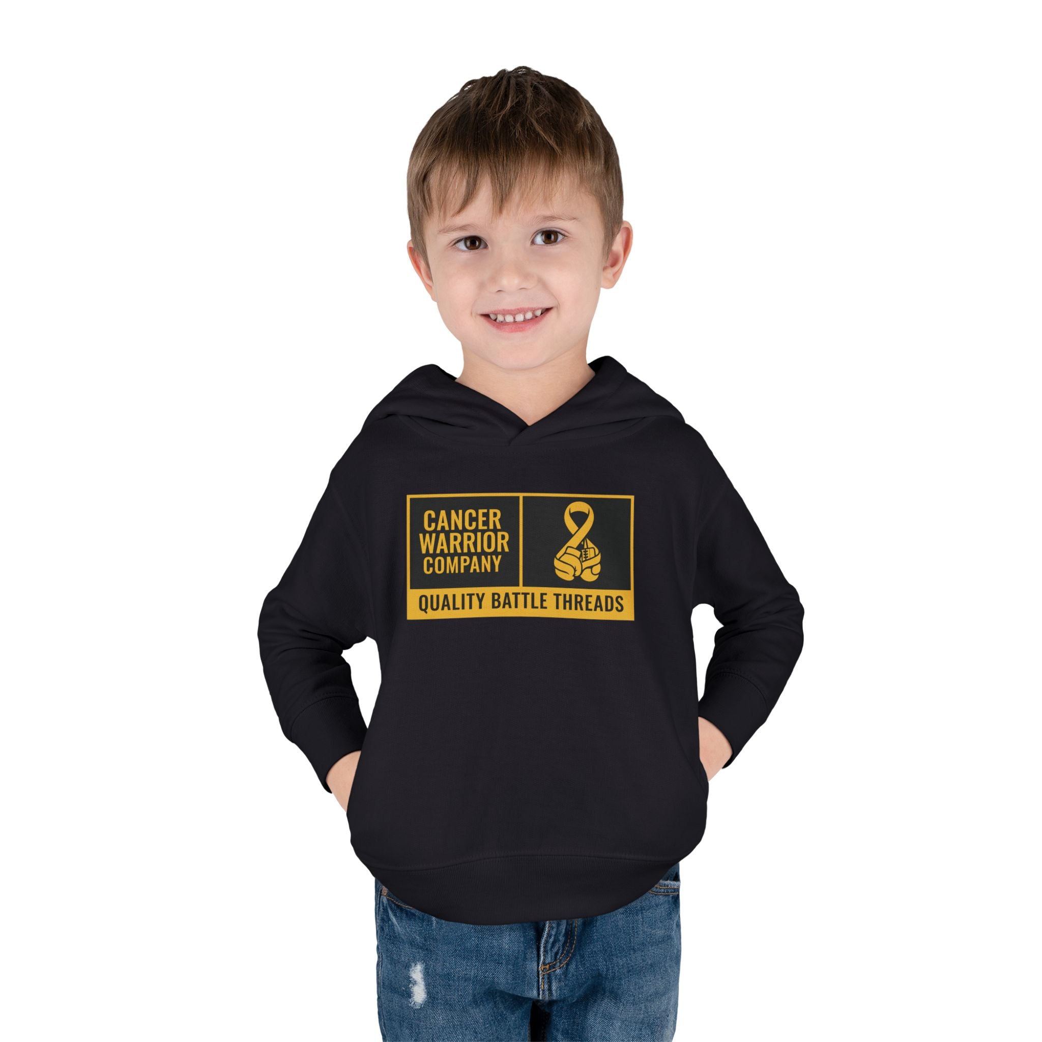 Toddler - Cancer Warrior Company - Label Logo Hoodie