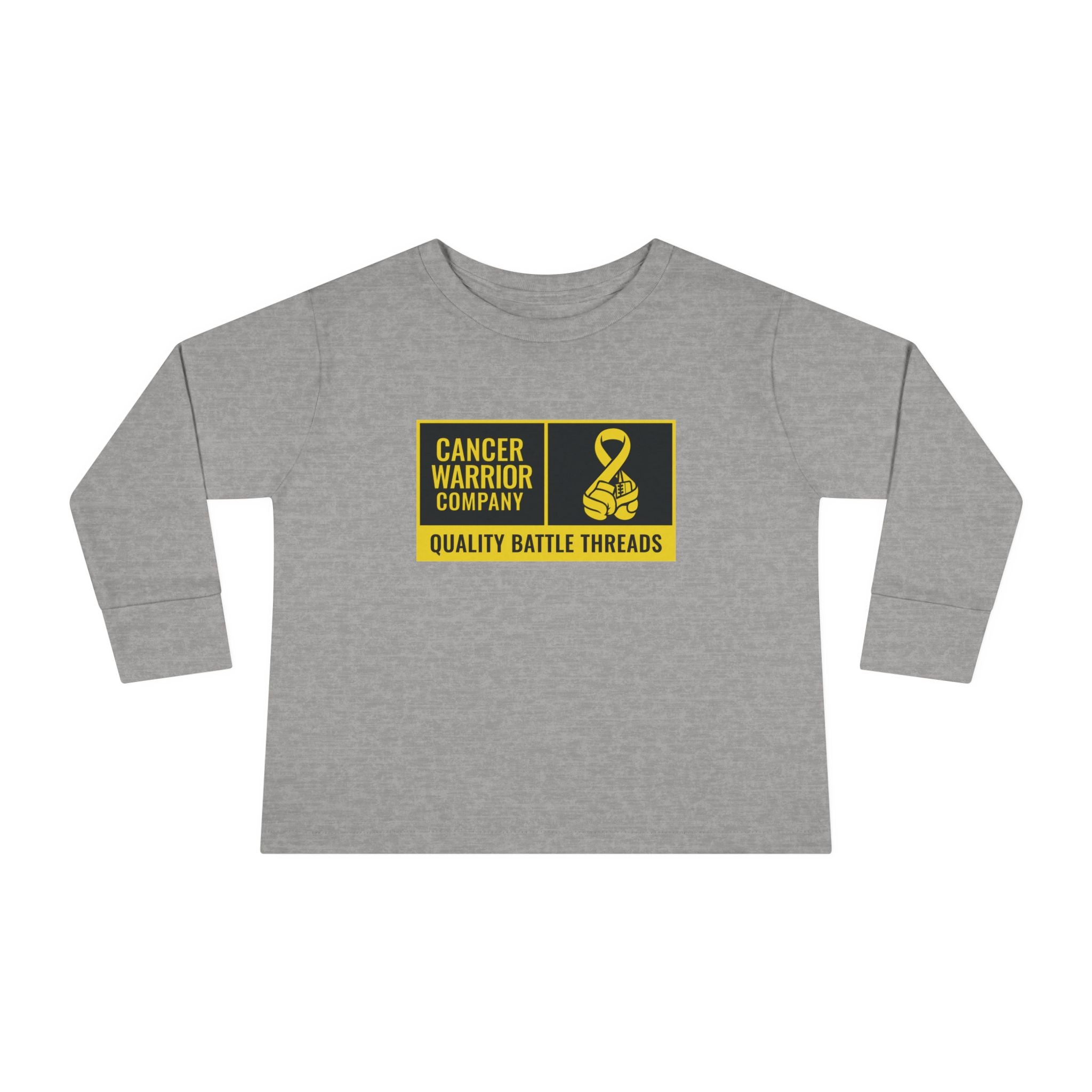 Toddler - Cancer Warrior Company - Label Logo Long Sleeve Tee